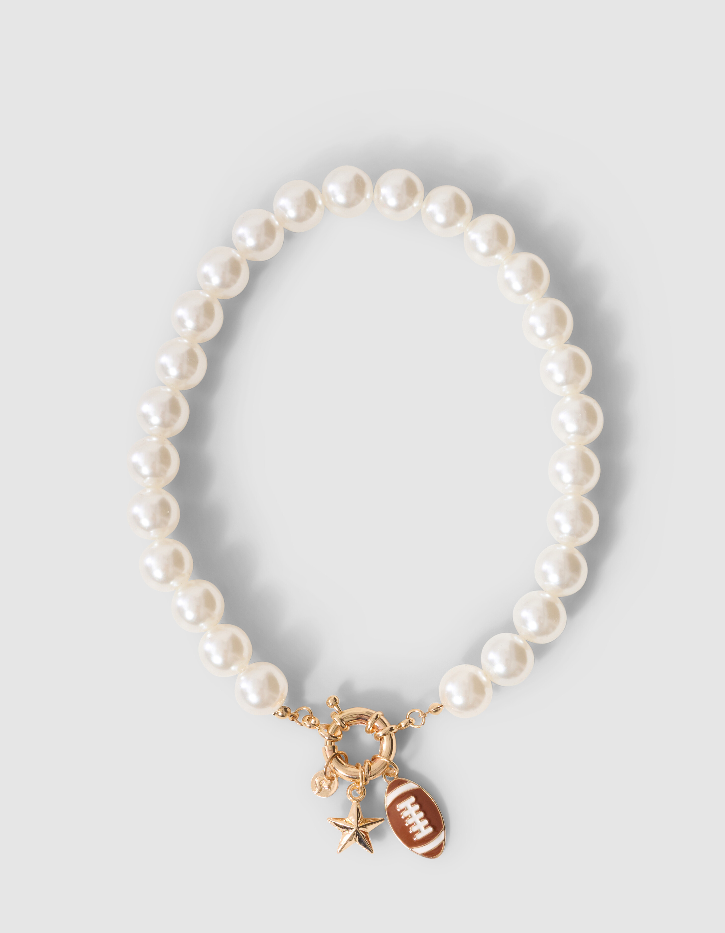 Statement Rugby Ketting Wit SHOEBY ACCESSOIRES