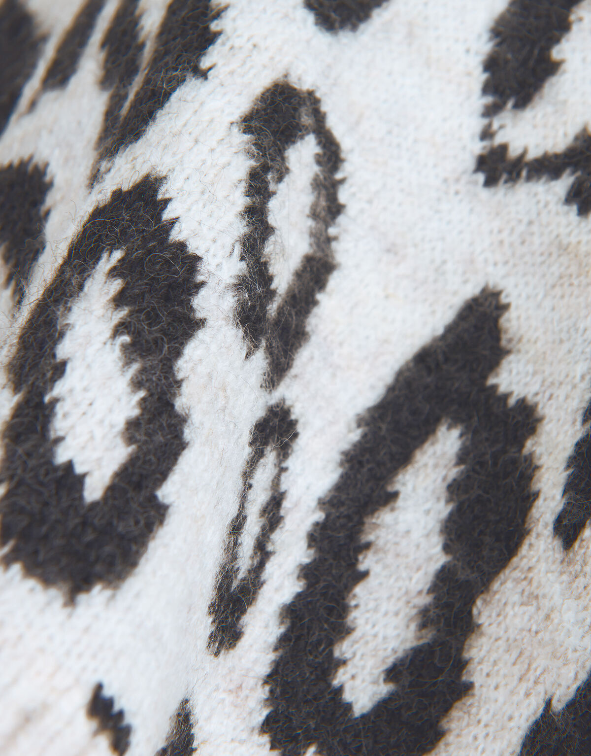 Leopard Trui Gebroken Wit SHOEBY GIRLS