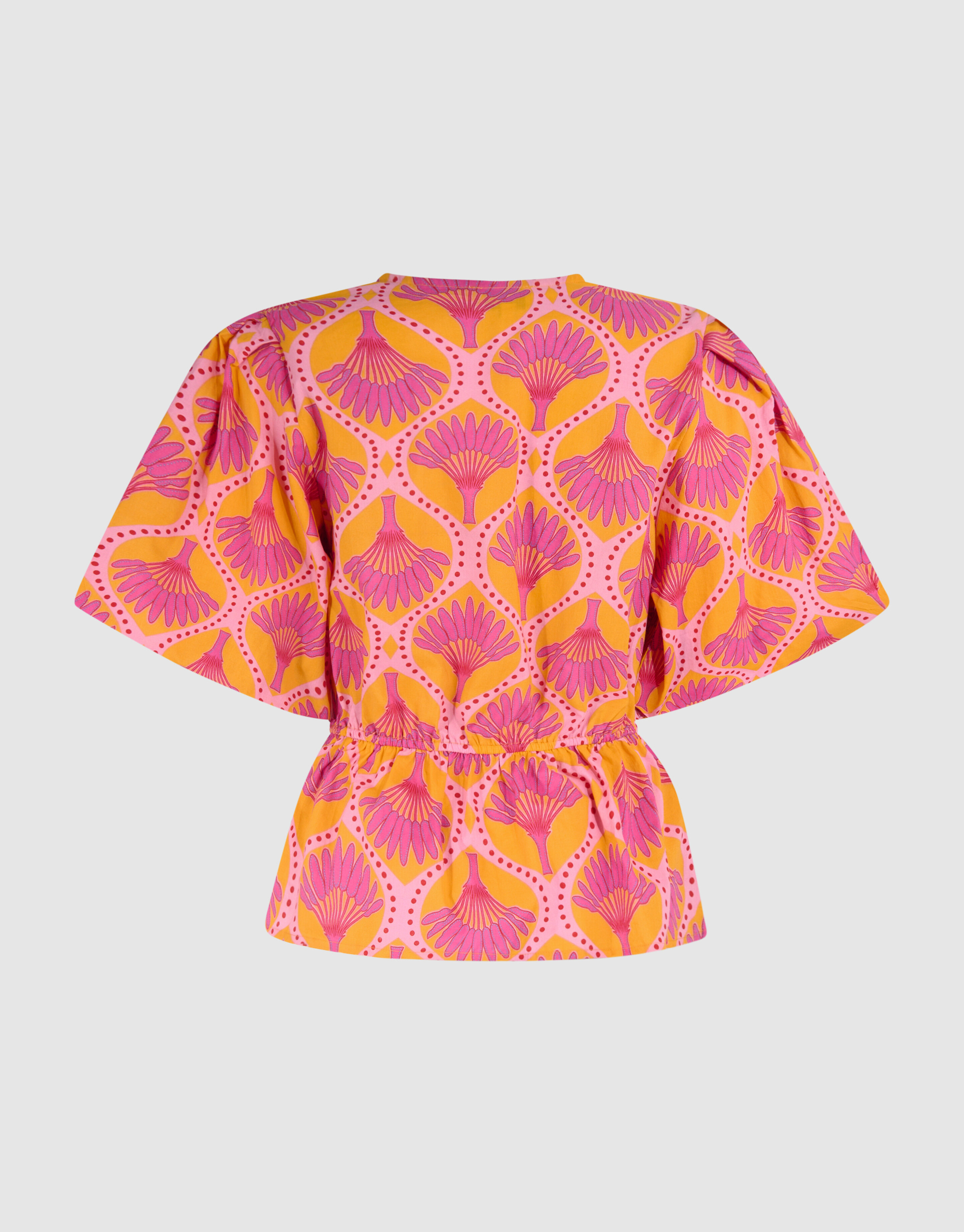 Printed Strik Top Oranje SHOEBY WOMEN