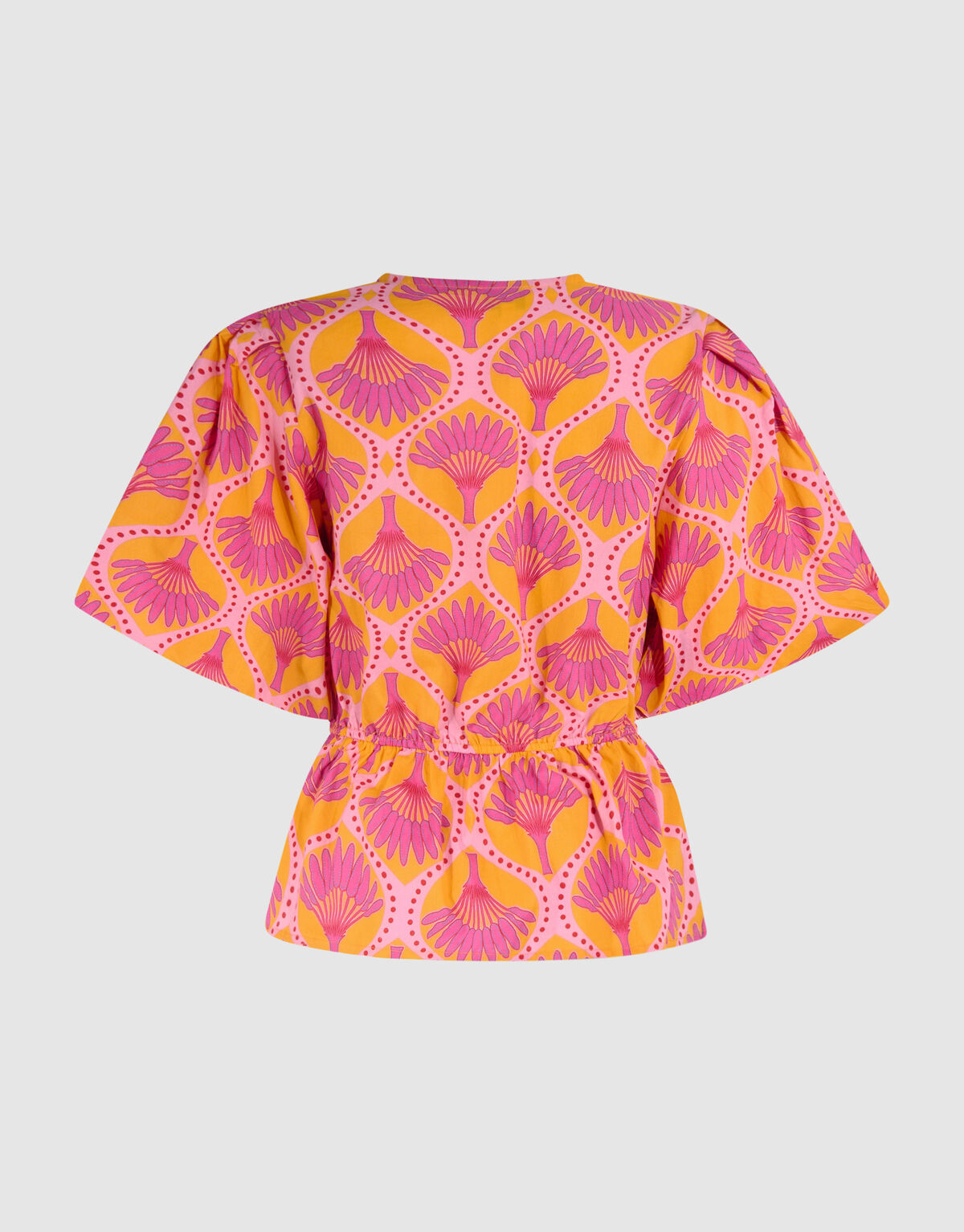Printed Strik Top Oranje SHOEBY WOMEN
