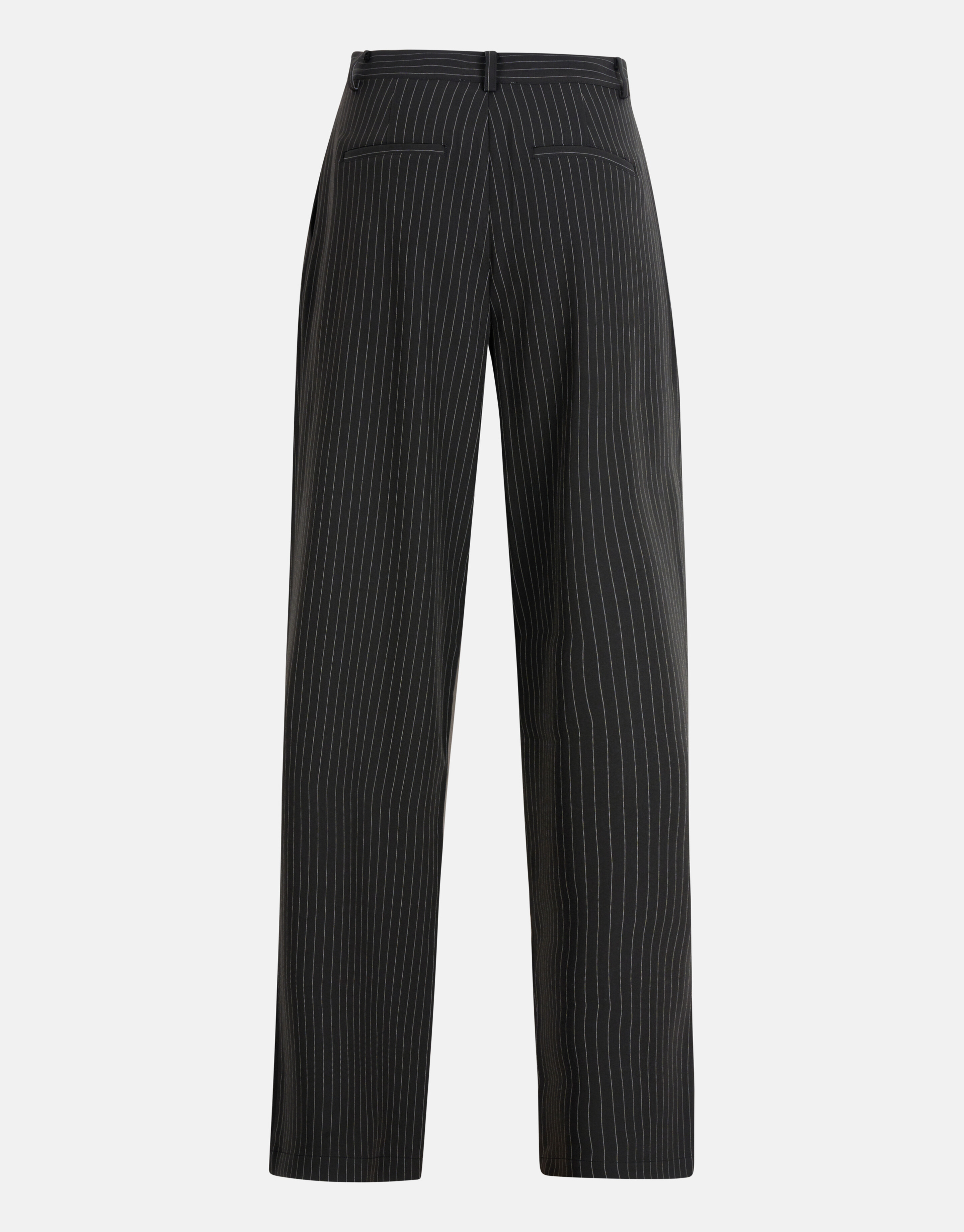 Pinstripe Wide Leg Broek Zwart SHOEBY WOMEN