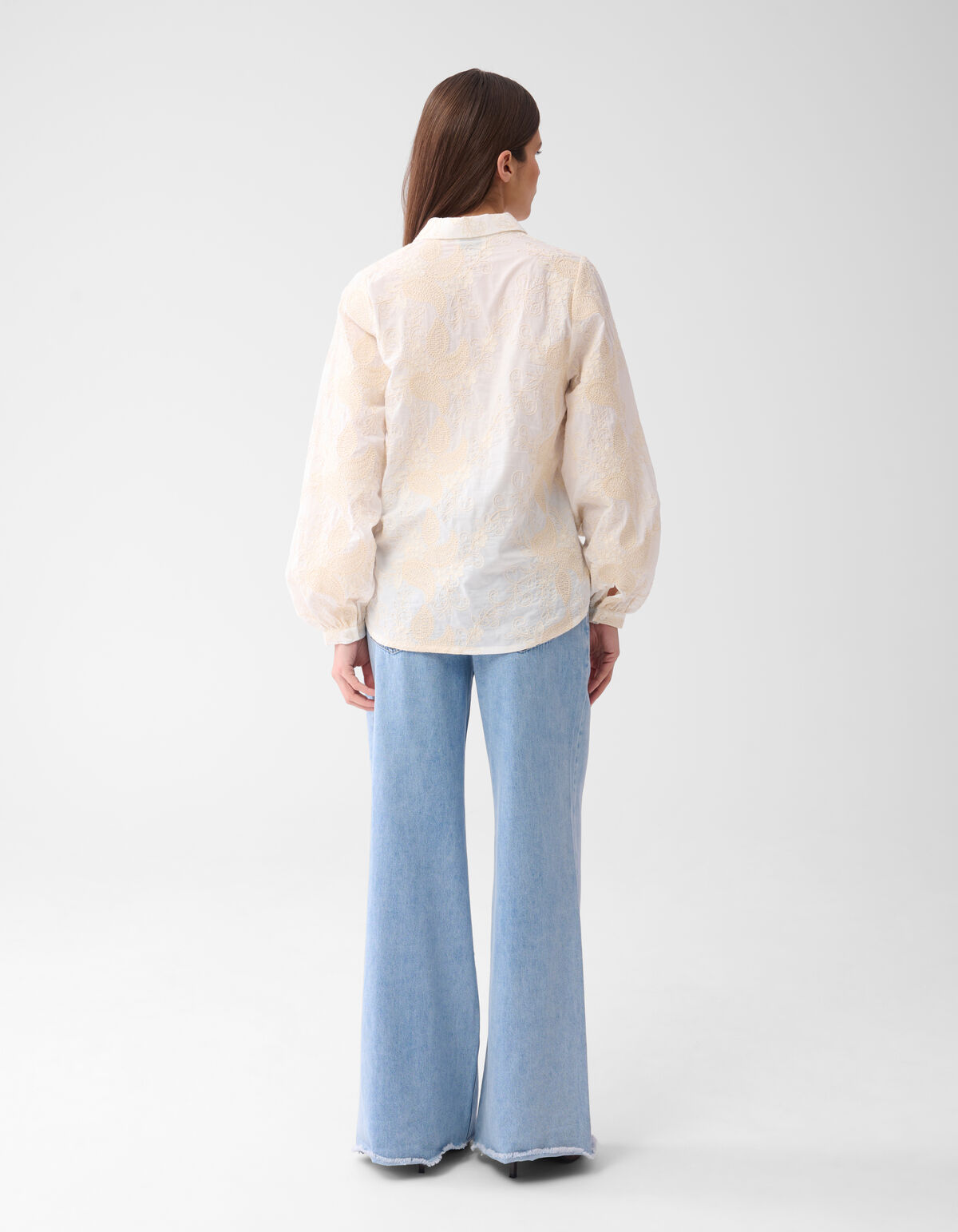 Embroidery Blouse Gebroken Wit SHOEBY WOMEN