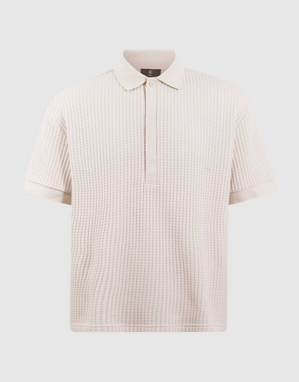Heavy Waffle Polo Zand SHOEBY MEN