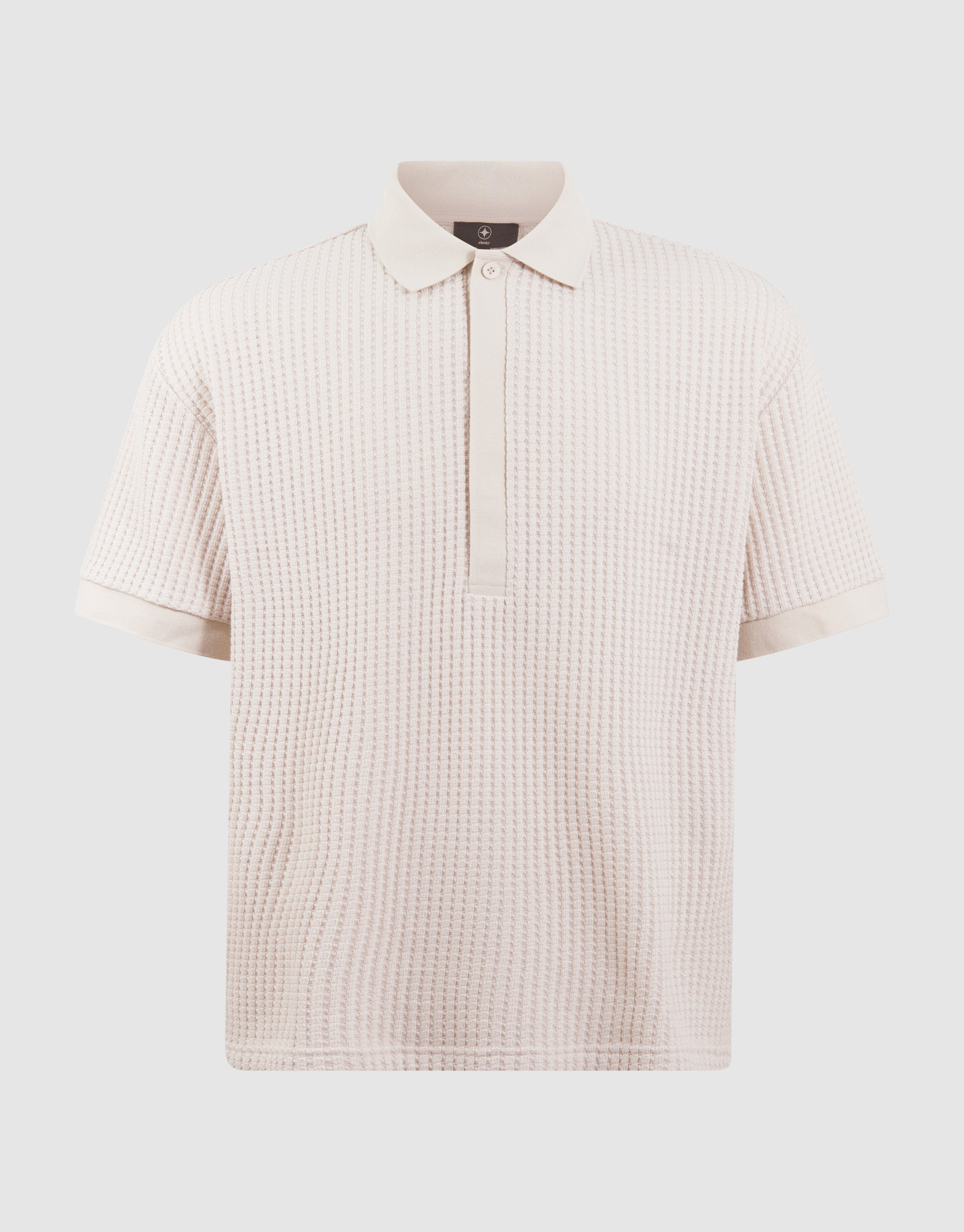 Heavy Waffle Polo Zand SHOEBY MEN