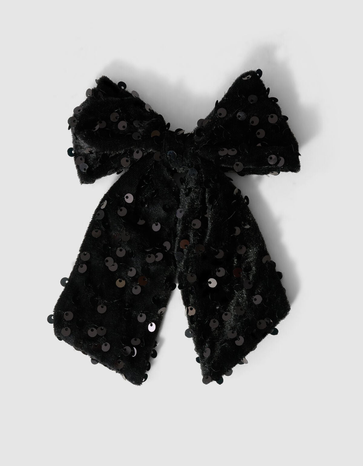 Velvet Pailletten Haarclip Zwart SHOEBY ACCESSOIRES