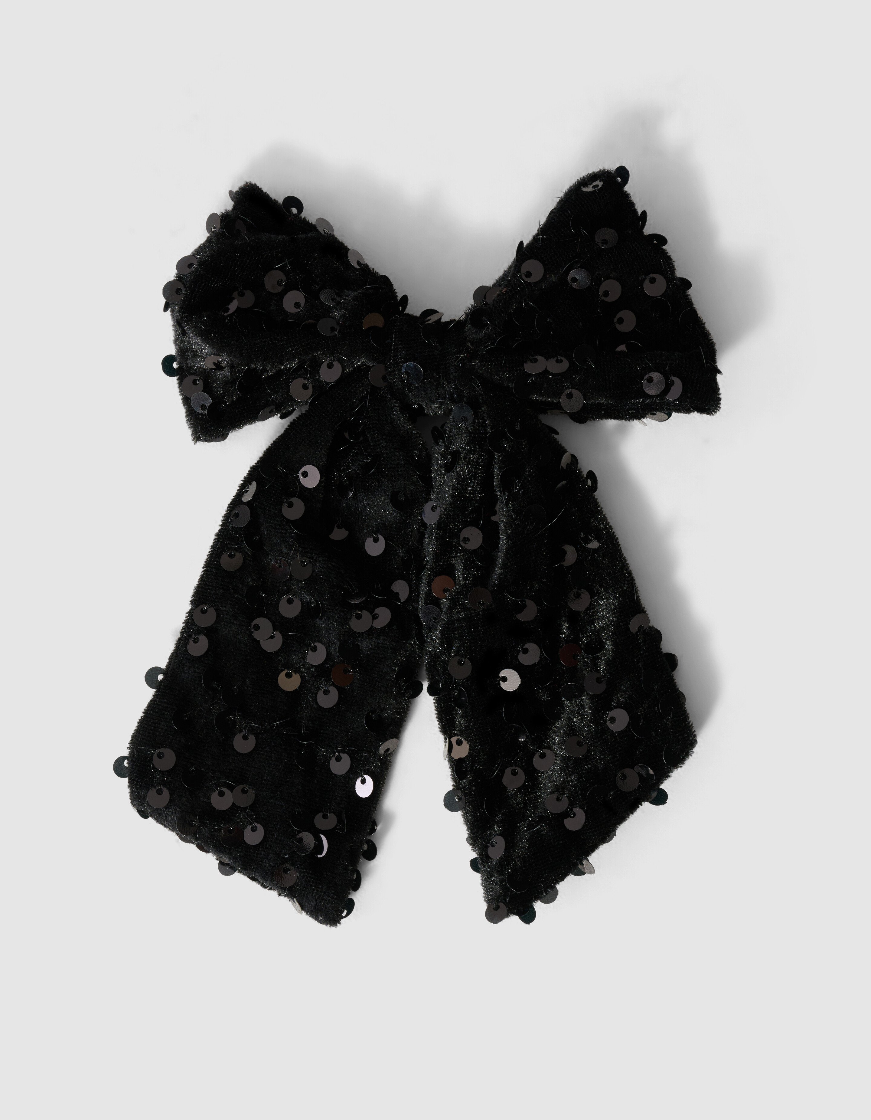 Velvet Pailletten Haarclip Zwart SHOEBY ACCESSOIRES