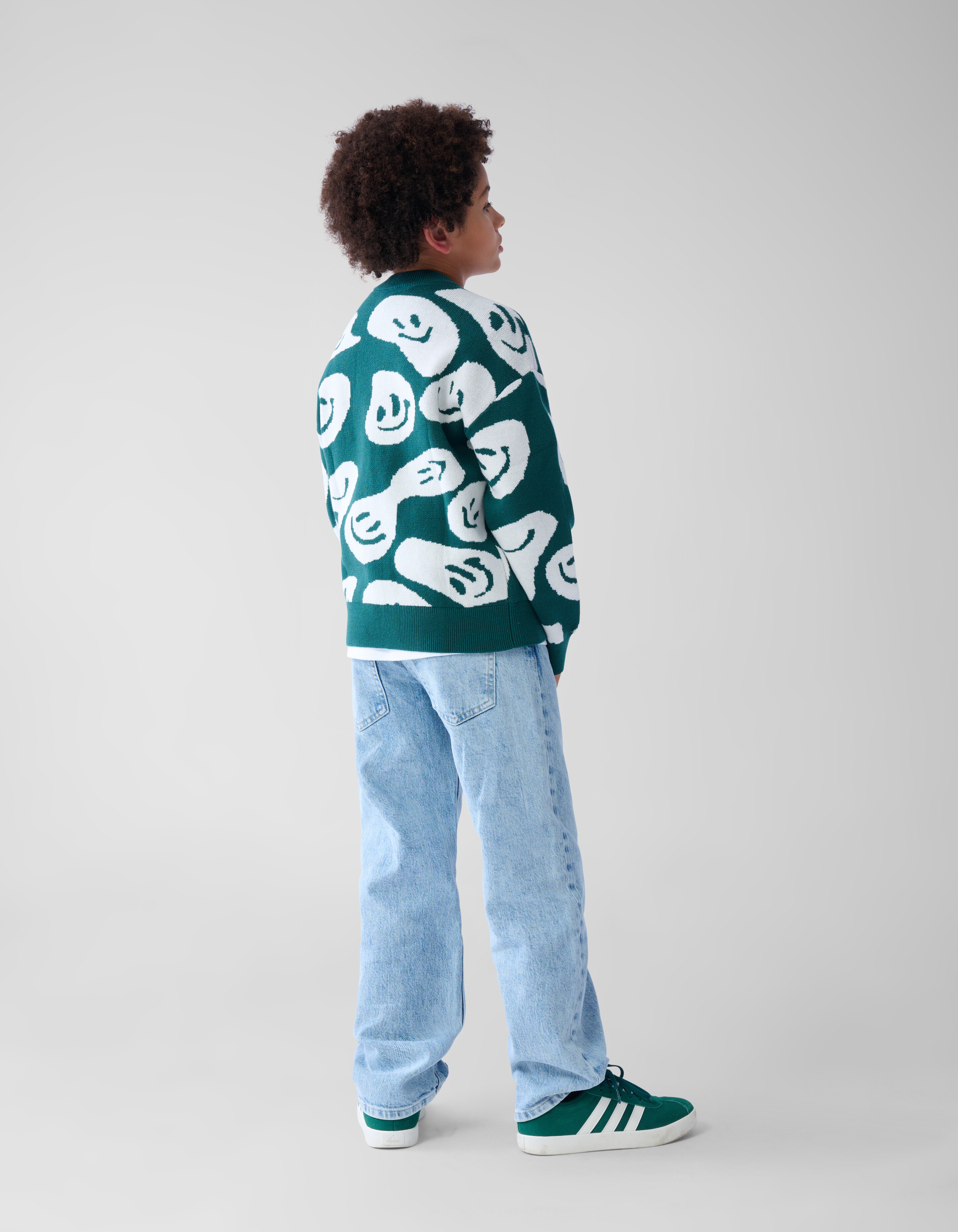 Printed Trui Donkergroen SHOEBY BOYS