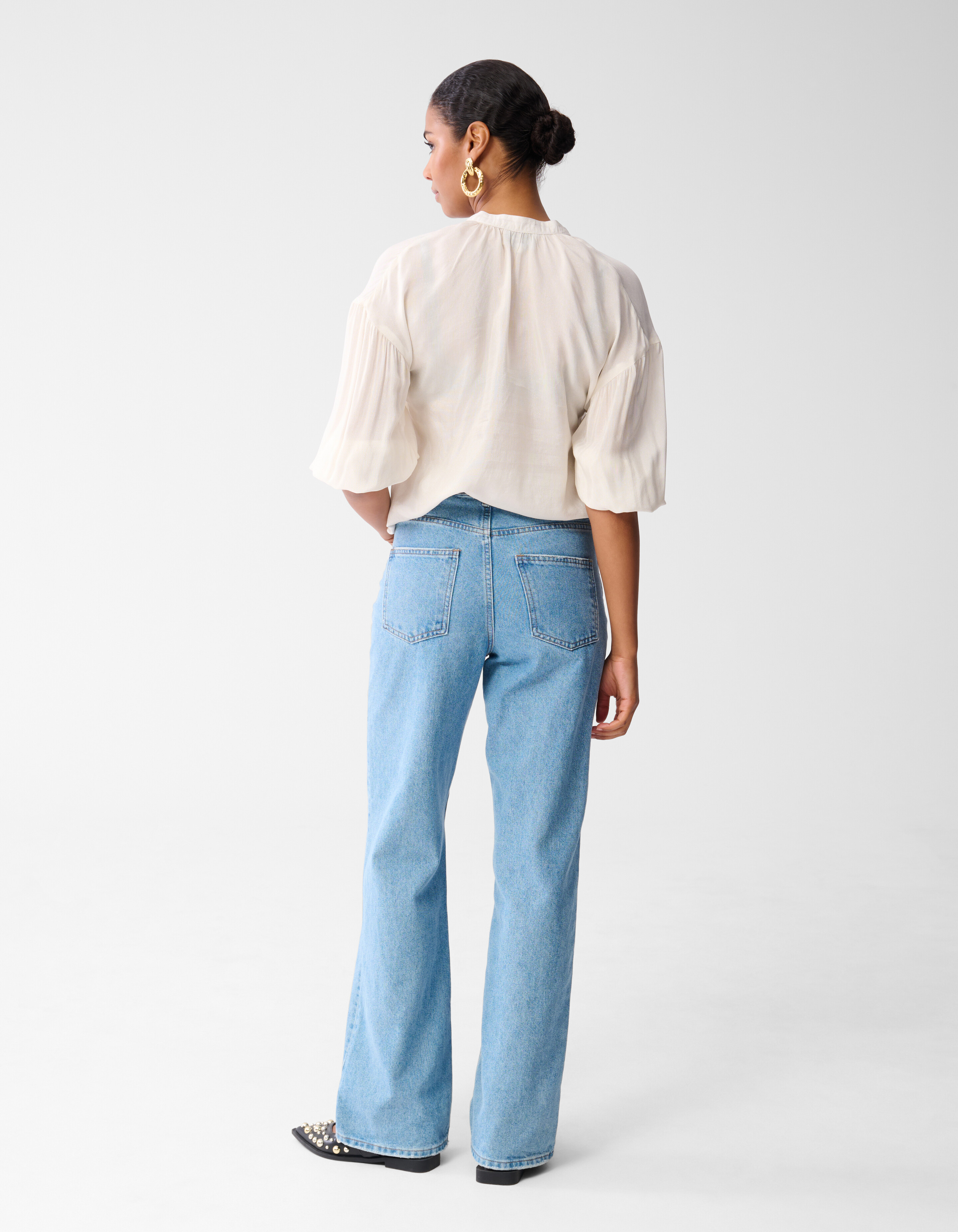 Shine Blouse Gebroken Wit SHOEBY WOMEN