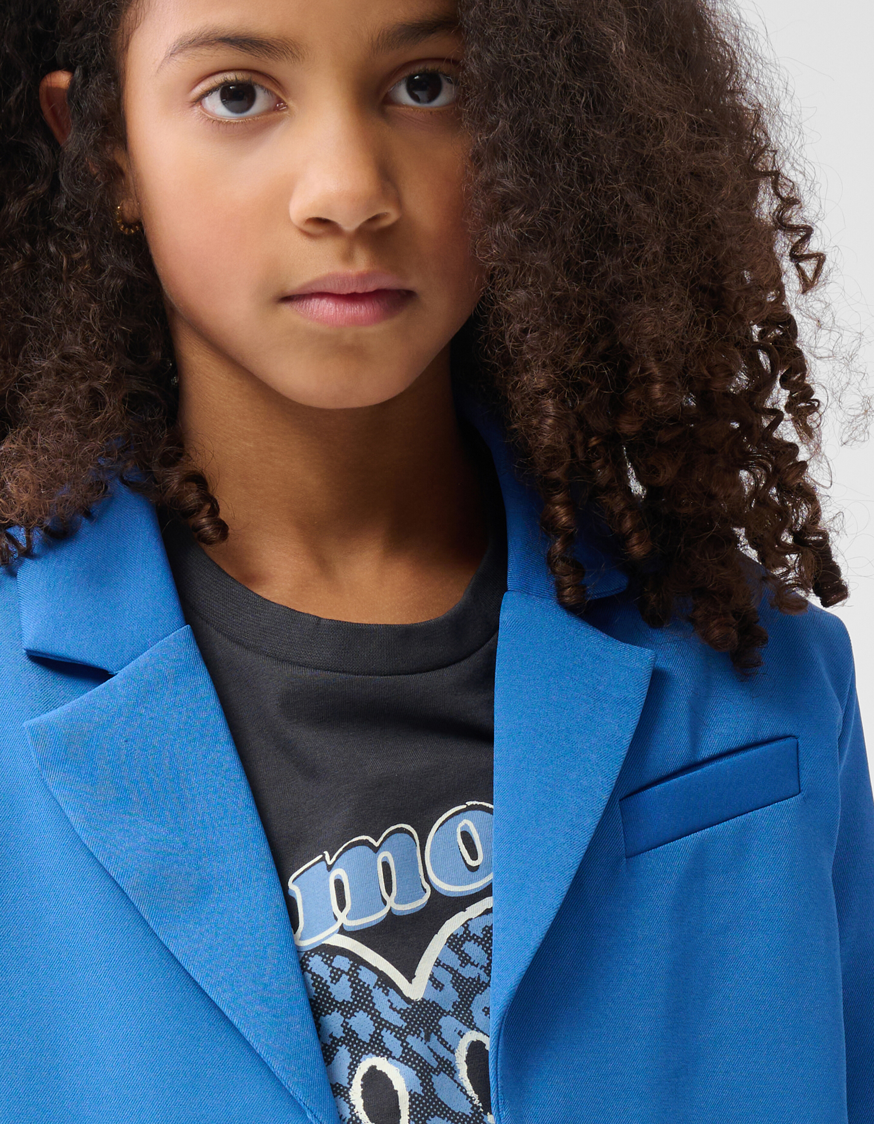 Cropped Blazer Blauw SHOEBY GIRLS