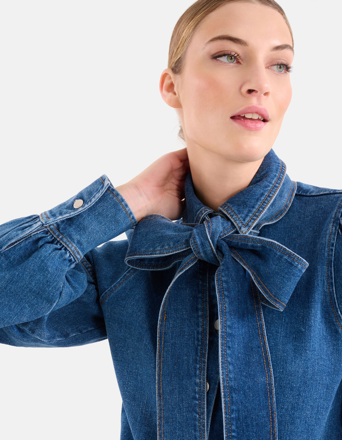 Denim Blouse Mediumstone By Mieke SHOEBY WOMEN