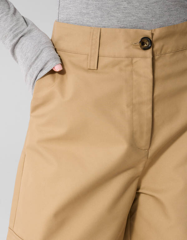 Cargo Loose Fit Broek Lichtbruin By Anna SHOEBY WOMEN