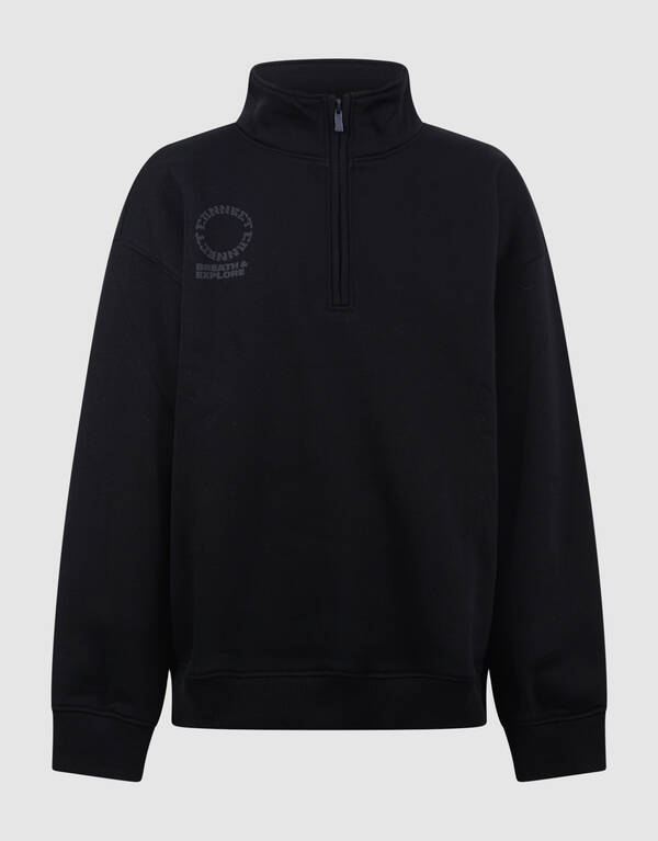 Half Zip Sweater Zwart SHOEBY BOYS