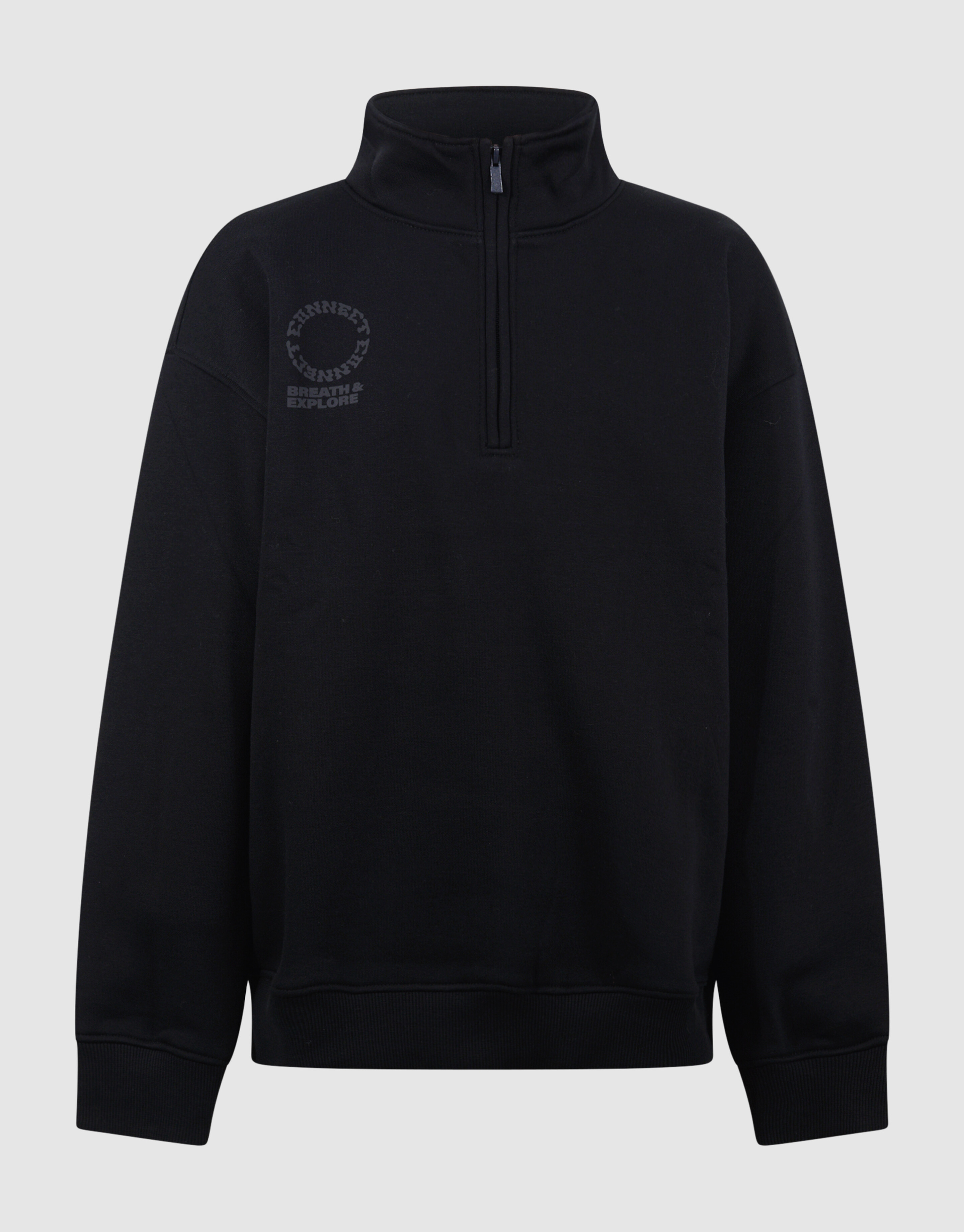 Half Zip Sweater Zwart SHOEBY BOYS