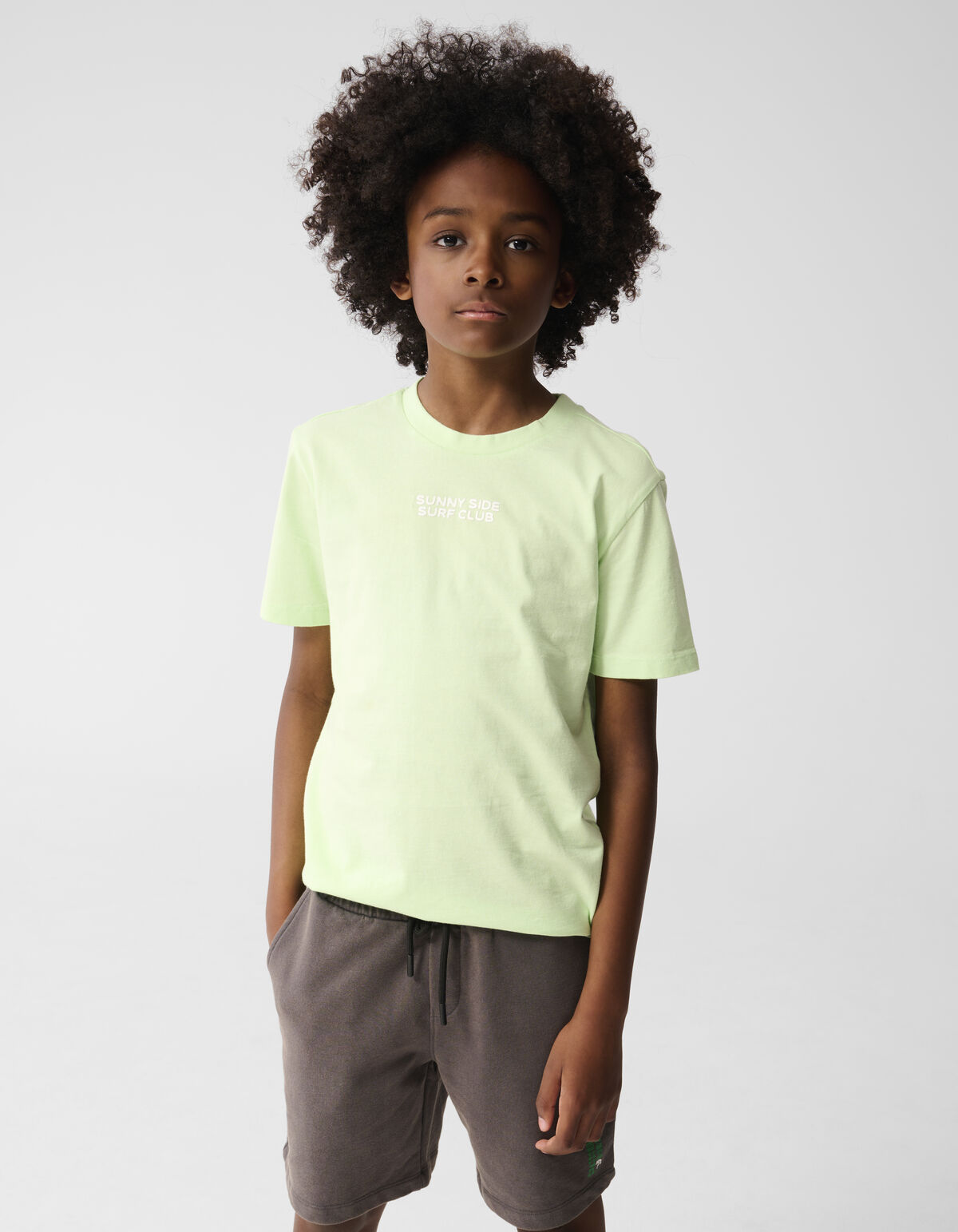 Surf Club Artwork T-shirt Groen SHOEBY BOYS