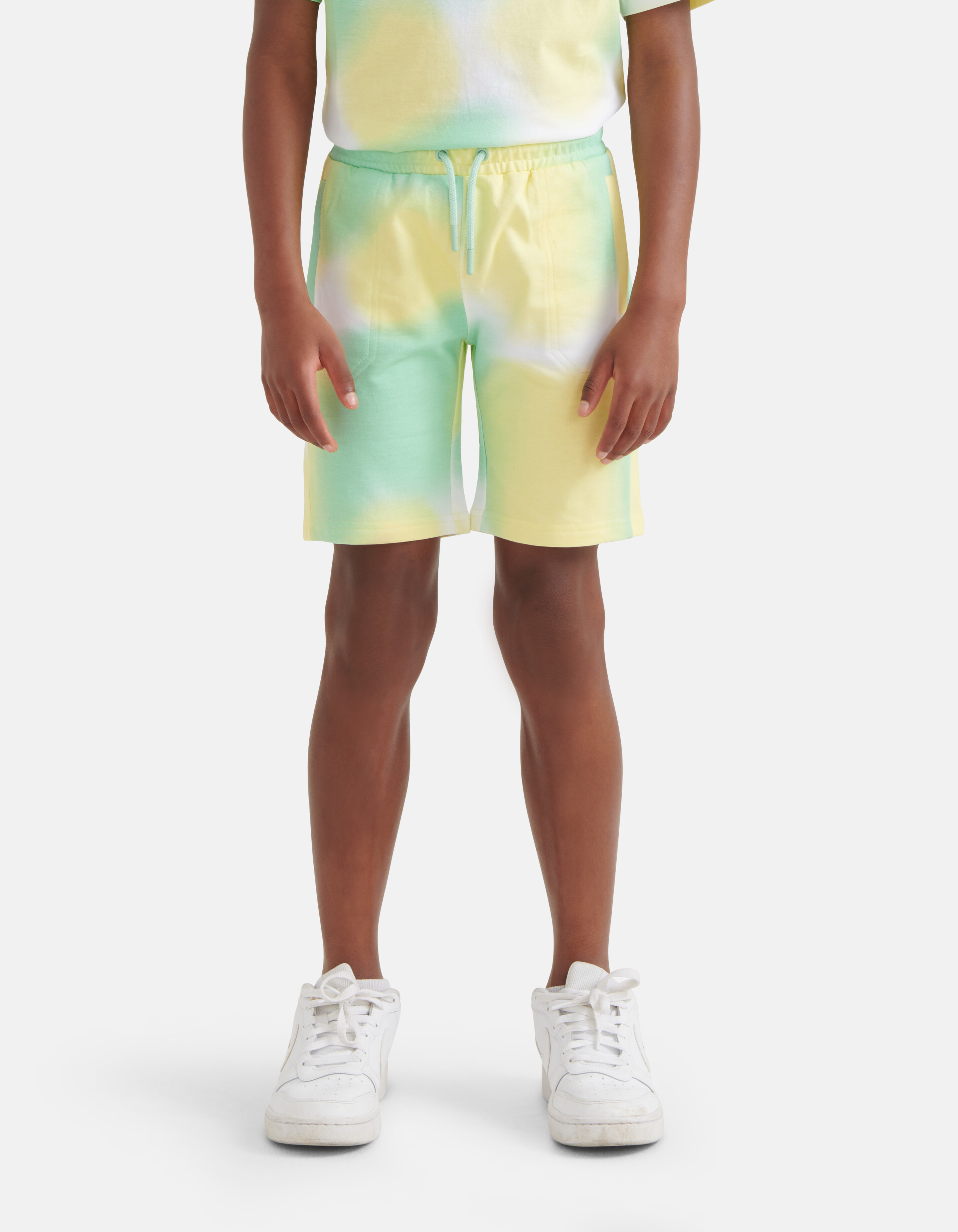 Printed Tie Dye Short Groen SHOEBY BOYS