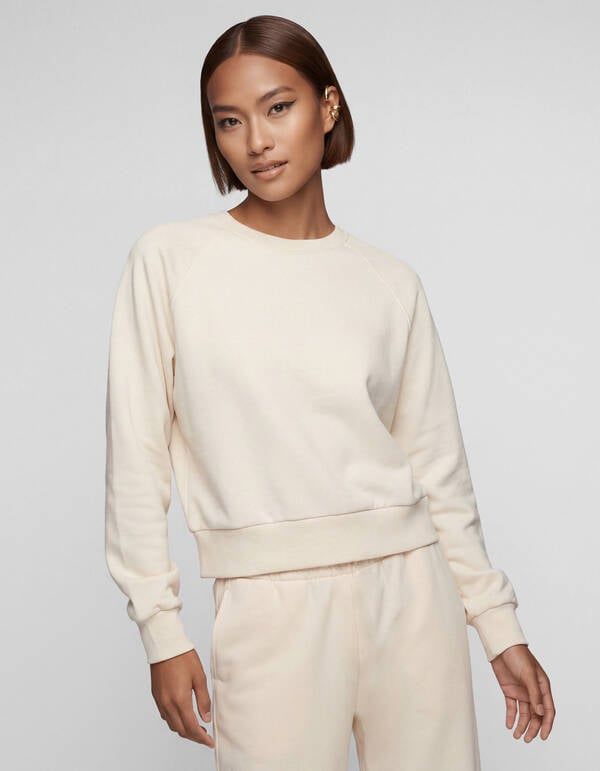 Big Shoulder Sweater Gebroken Wit SHOEBY WOMEN