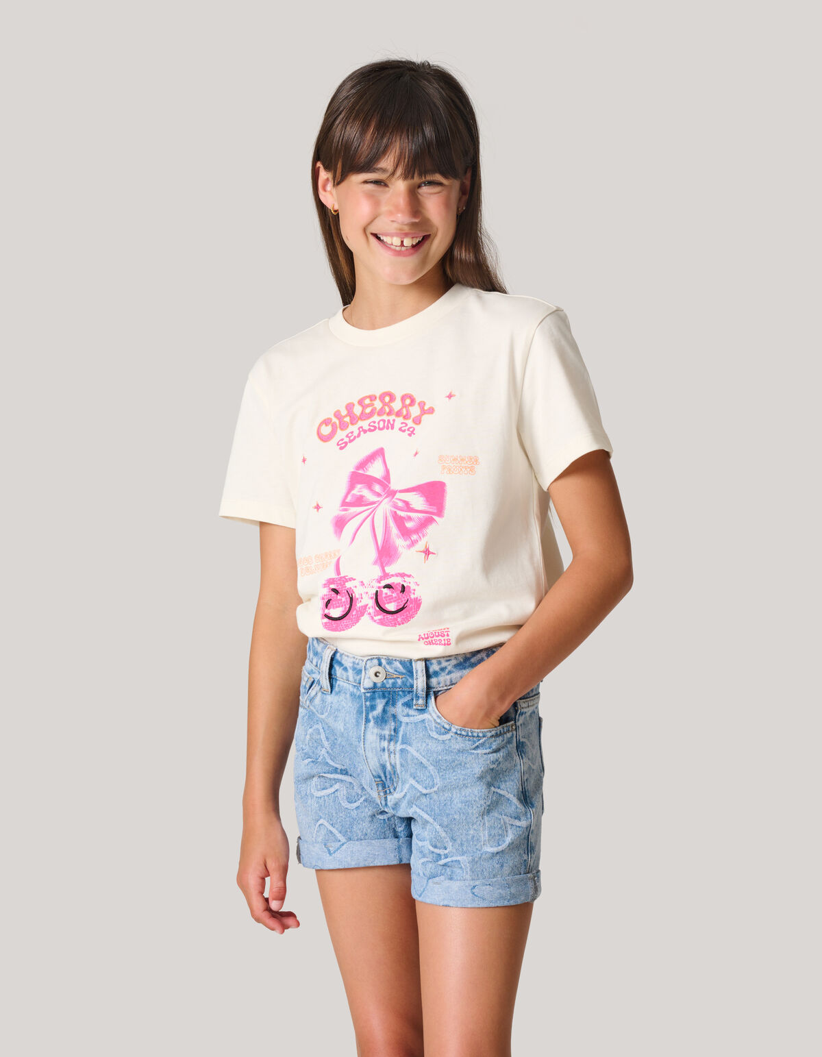 Artwork T-shirt Wit SHOEBY GIRLS