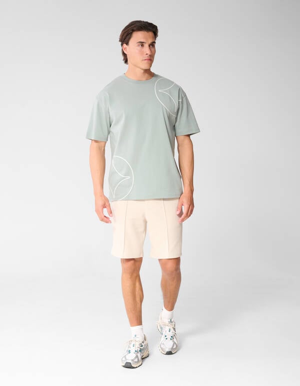 Embroidery Spark T-shirt Lichtgroen SHOEBY MEN