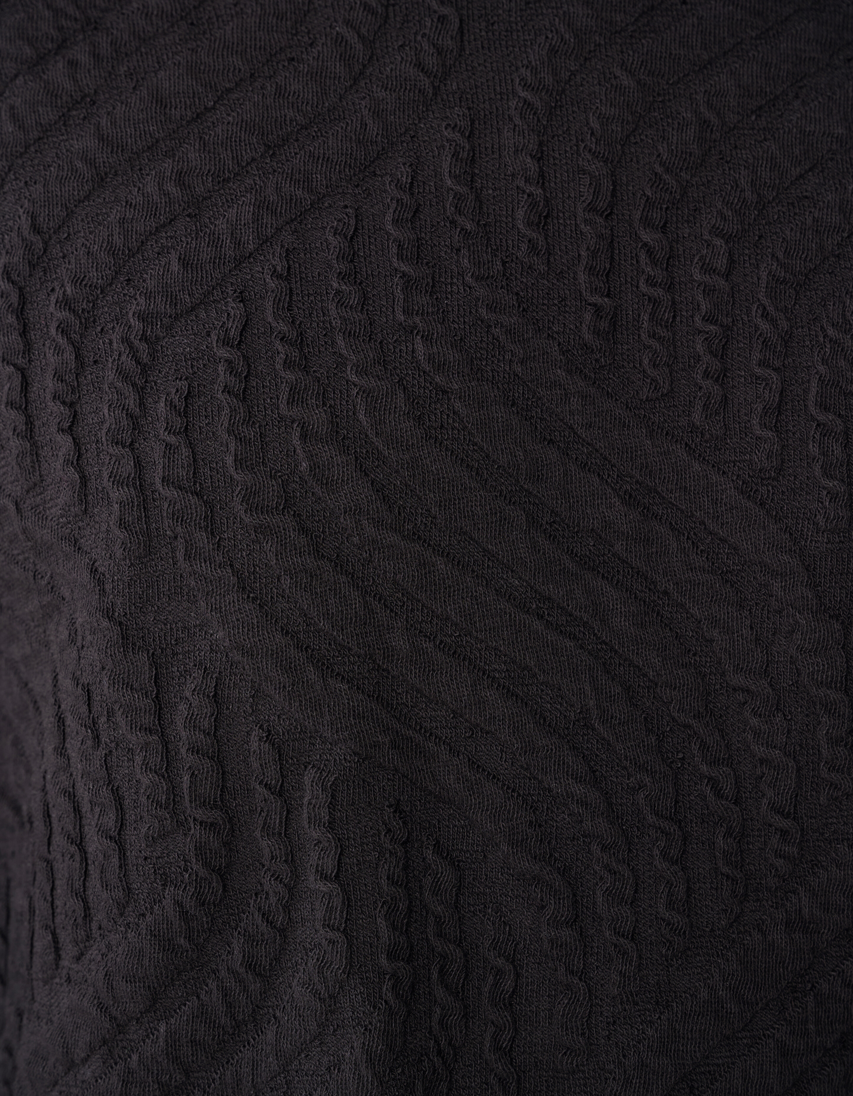 Wave Structuur Sweater Donkerbruin SHOEBY MEN