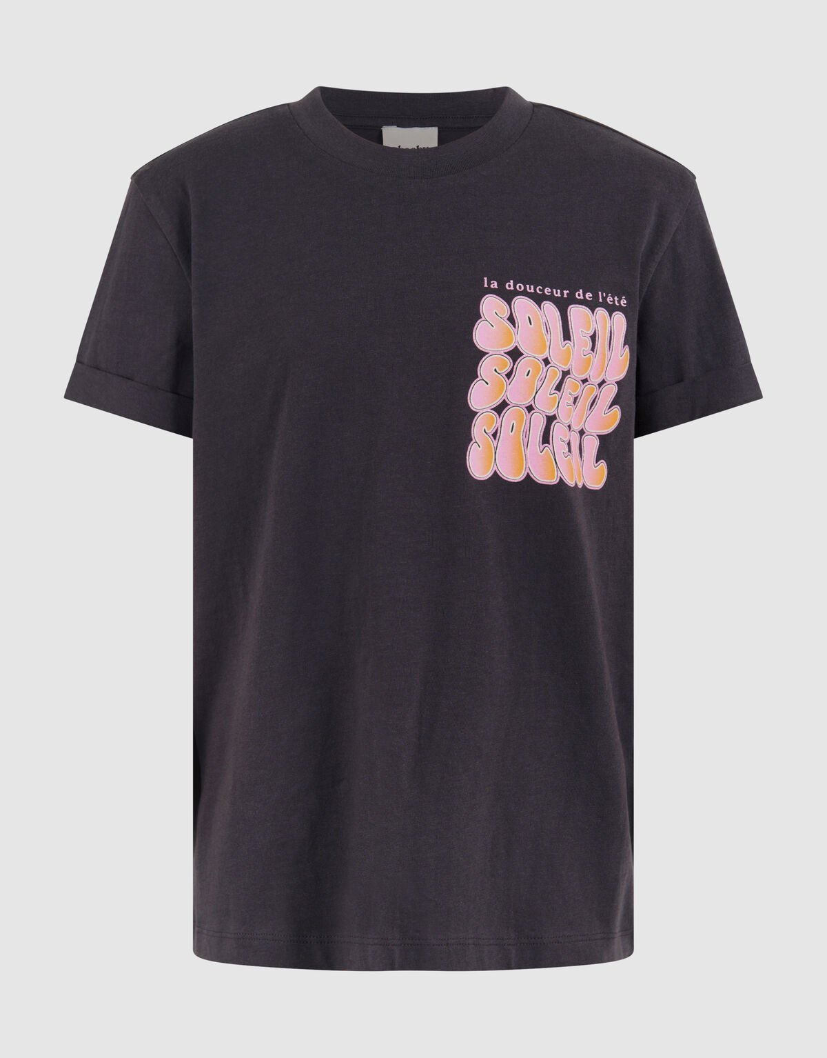 Soleil Artwork T-shirt Donkergrijs SHOEBY GIRLS
