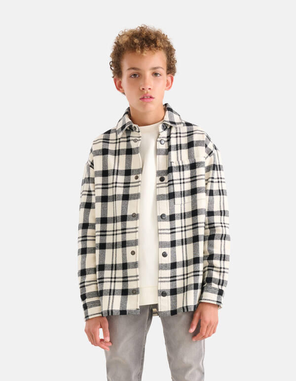 Ruiten Overshirt Zwart/Wit SHOEBY BOYS