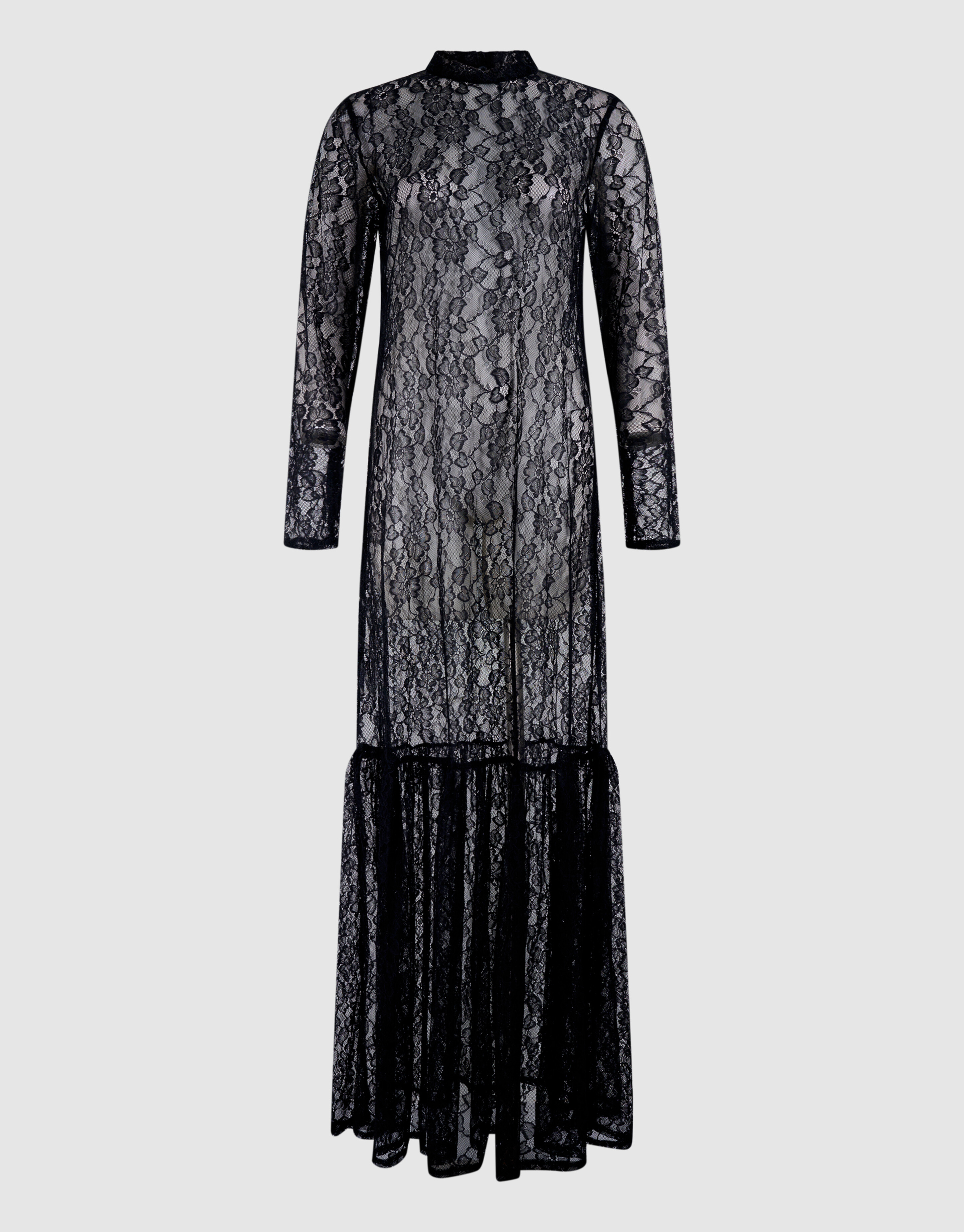 Kanten Maxi Jurk Zwart SHOEBY WOMEN