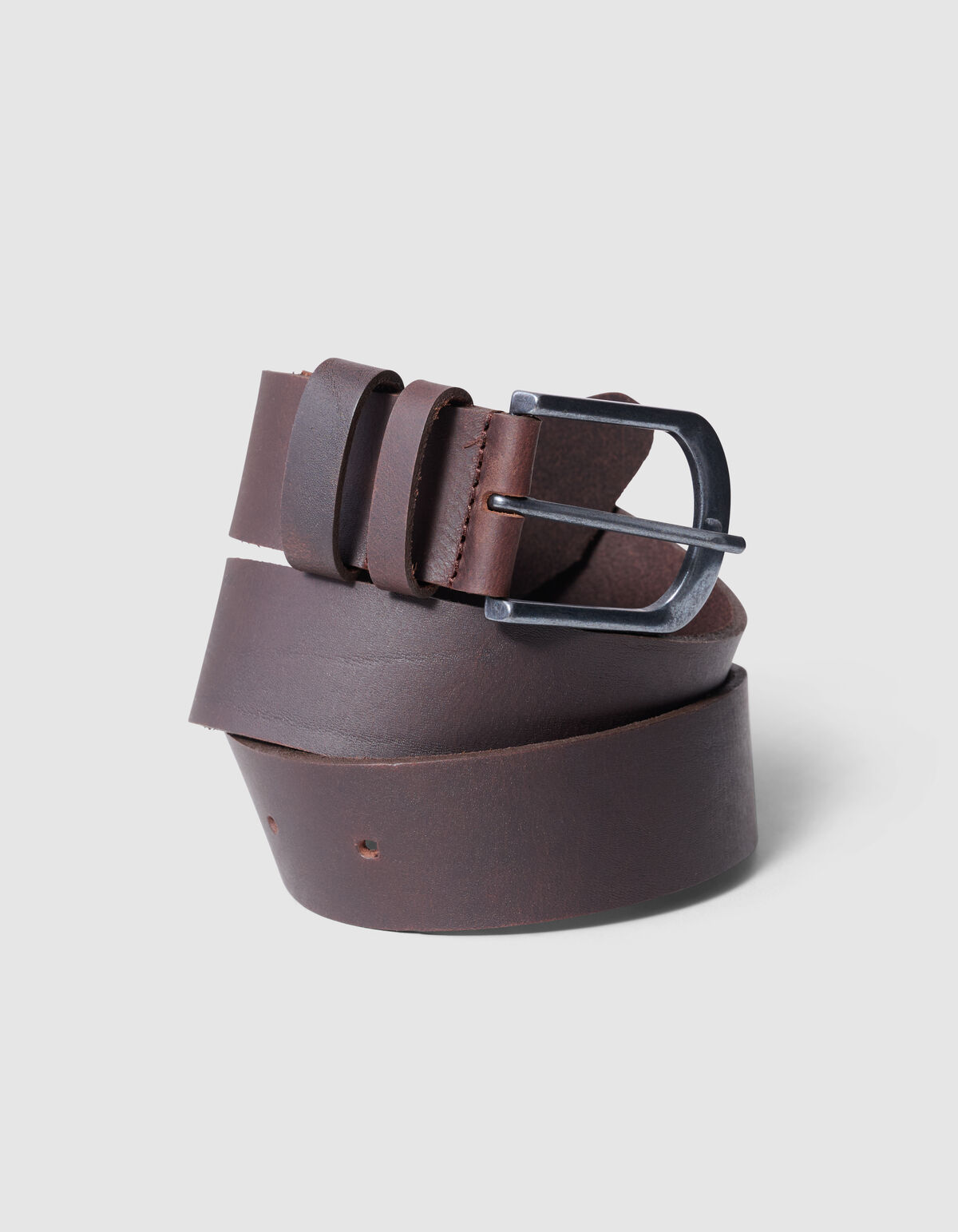 Leren Riem Donkerbruin SHOEBY ACCESSOIRES