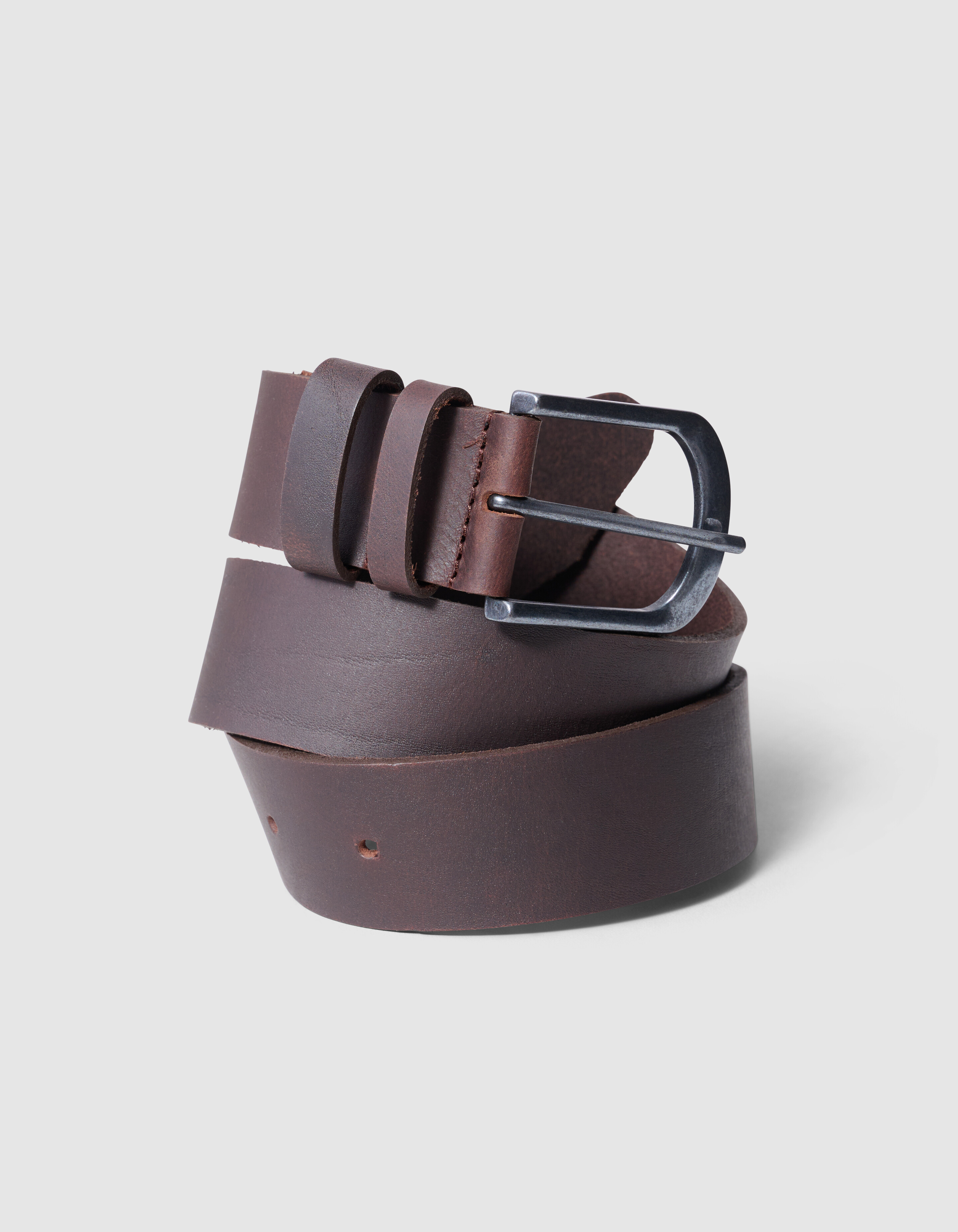 Leren Riem Donkerbruin SHOEBY ACCESSOIRES
