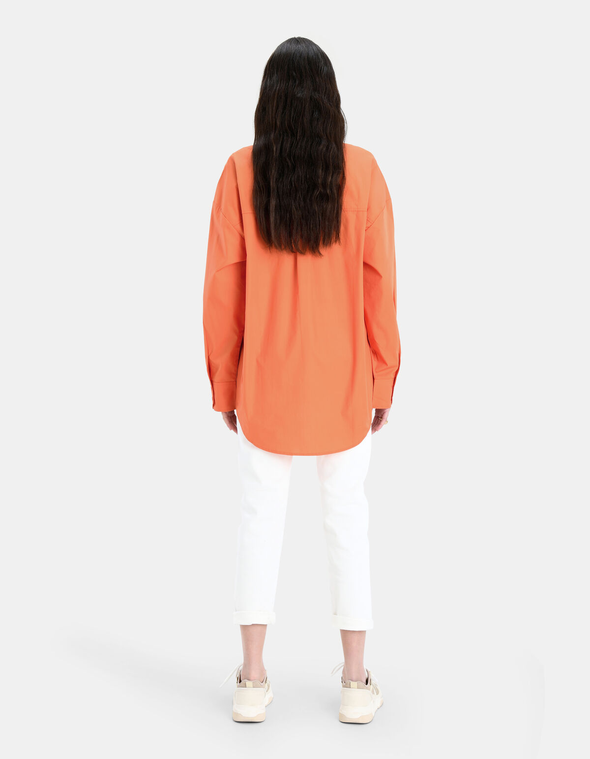 Classic Poplin Blouse Oranje EKSEPT