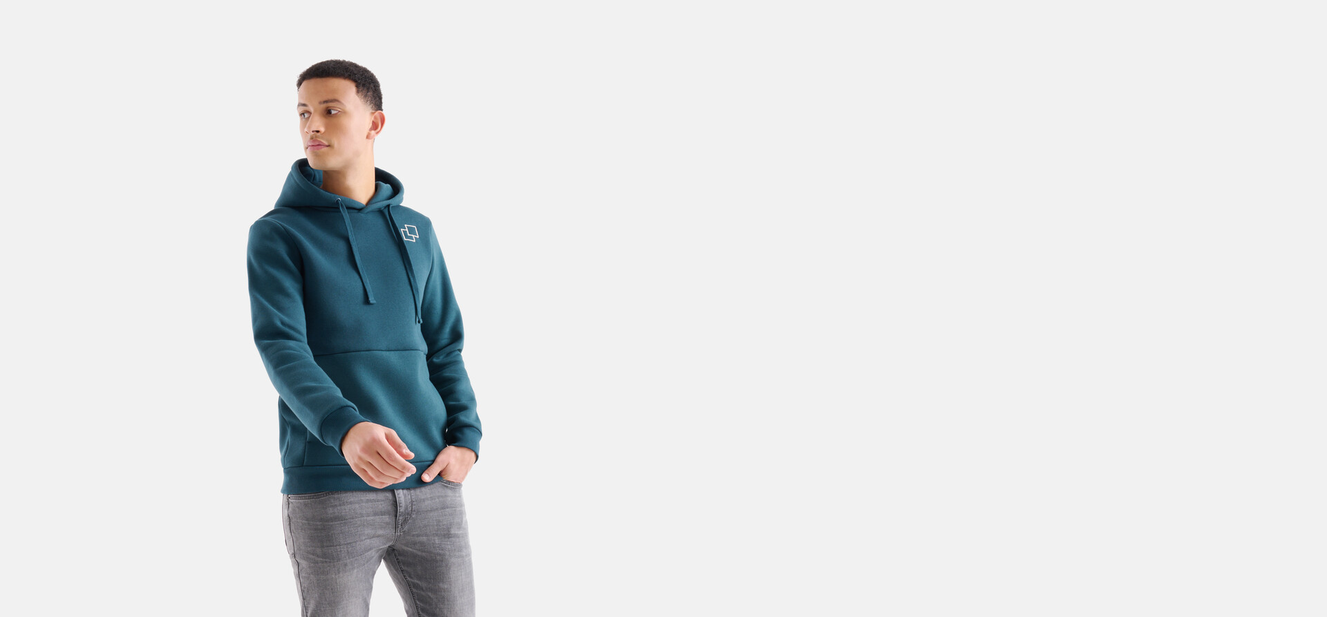 Landschap Hoodie Blauw SHOEBY MEN