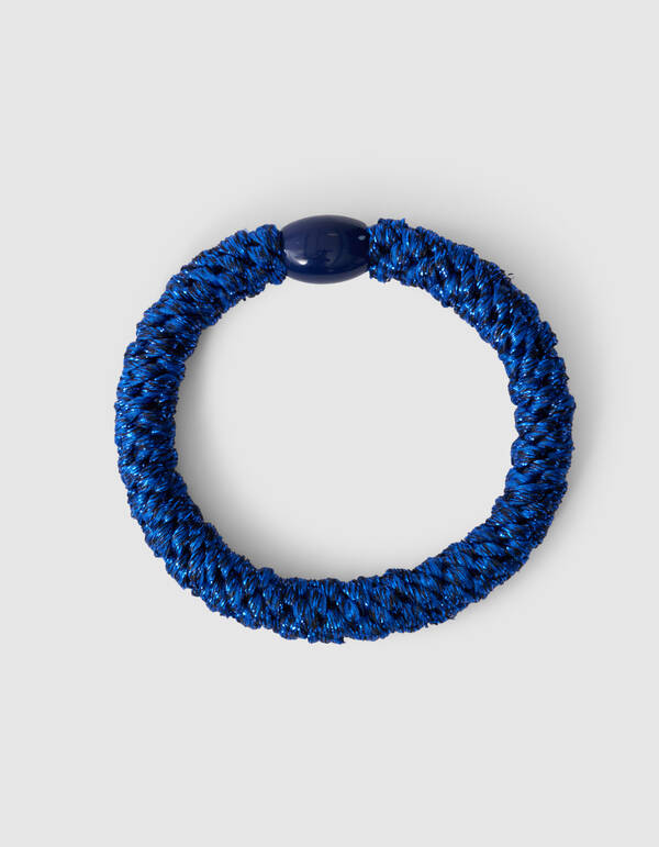Lurex Haarelastiek Donkerblauw SHOEBY ACCESSOIRES