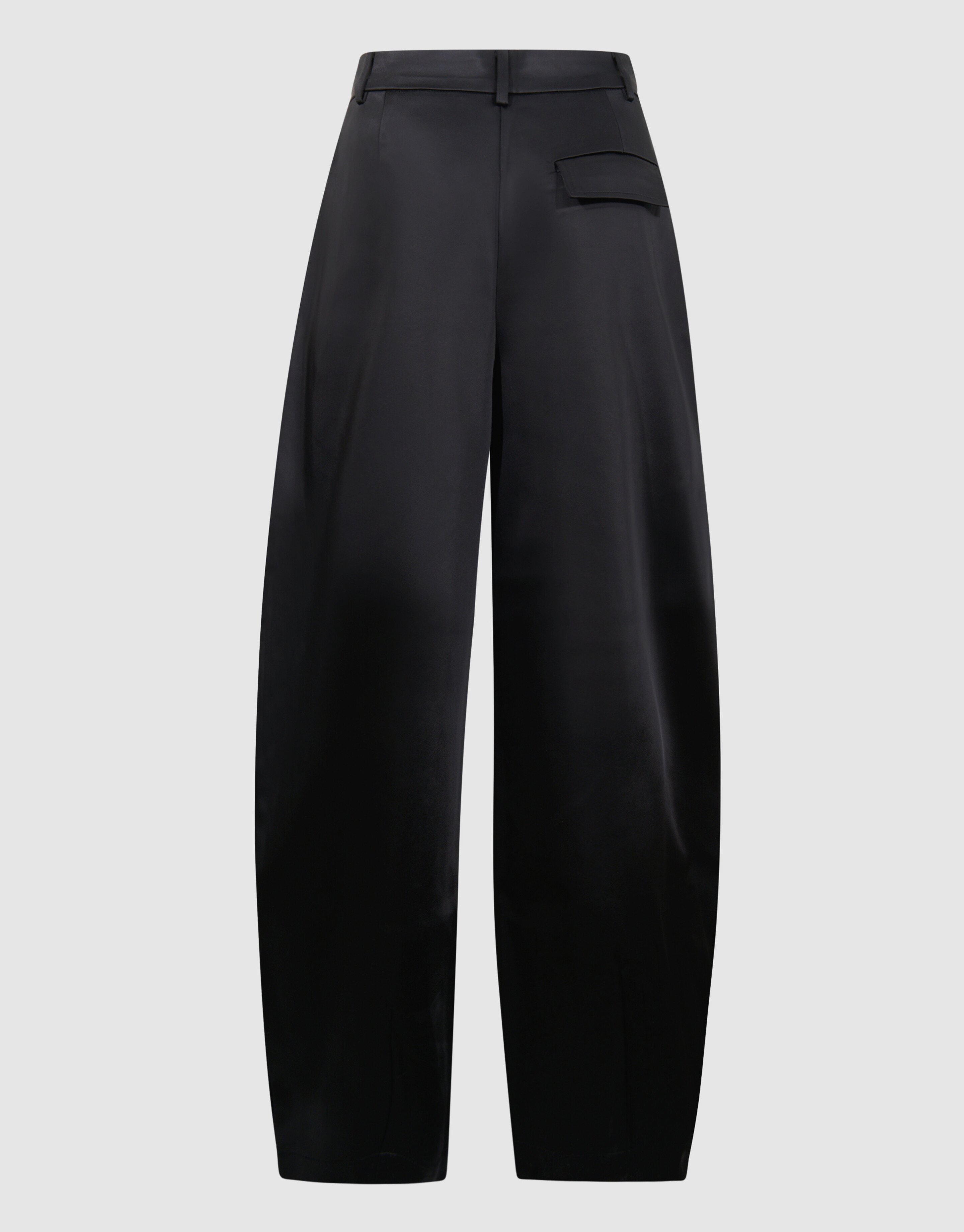 Heavy Satijnen Barrel Fit Broek Zwart SHOEBY WOMEN