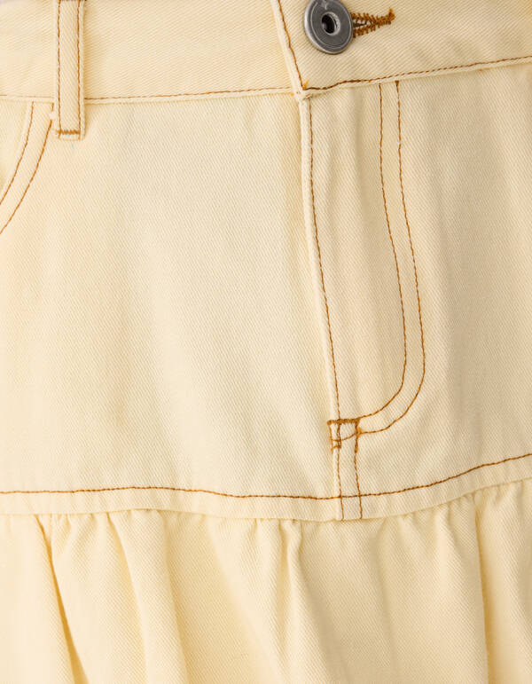 Bubble Mini Rok Lichtgeel SHOEBY GIRLS