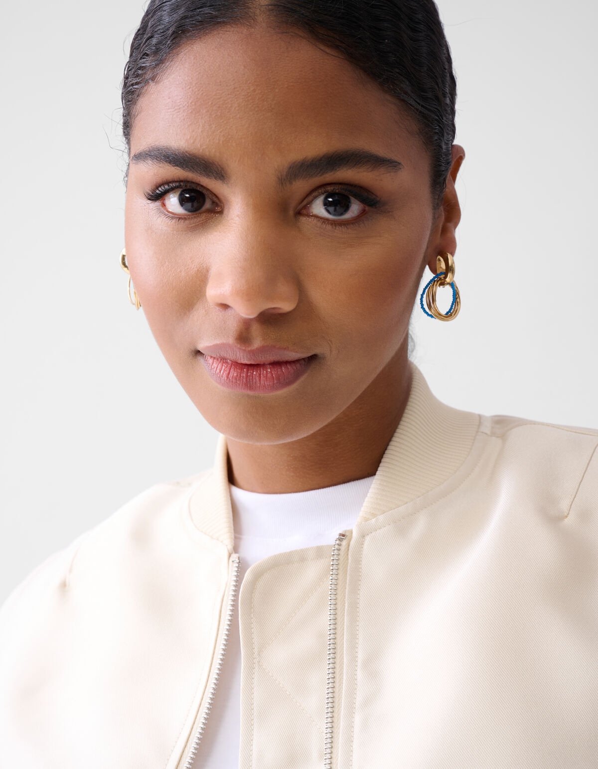 Beaded Ring Oorbellen Blauw SHOEBY ACCESSOIRES