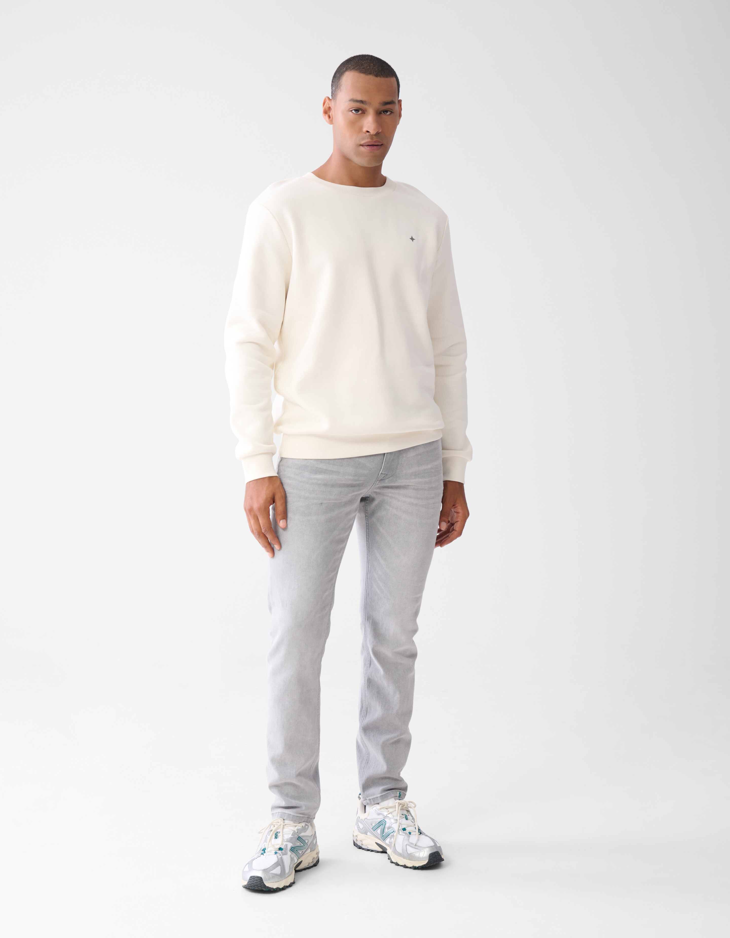 Sparkle Sweater Gebroken Wit SHOEBY MEN