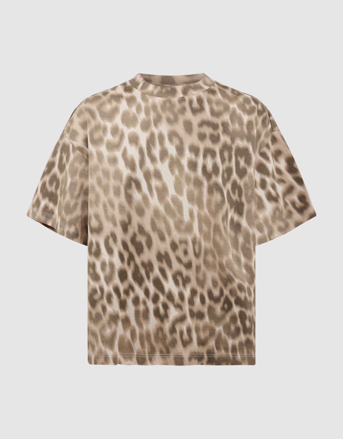 Oversized Leopard T-shirt Lichtbruin SHOEBY GIRLS