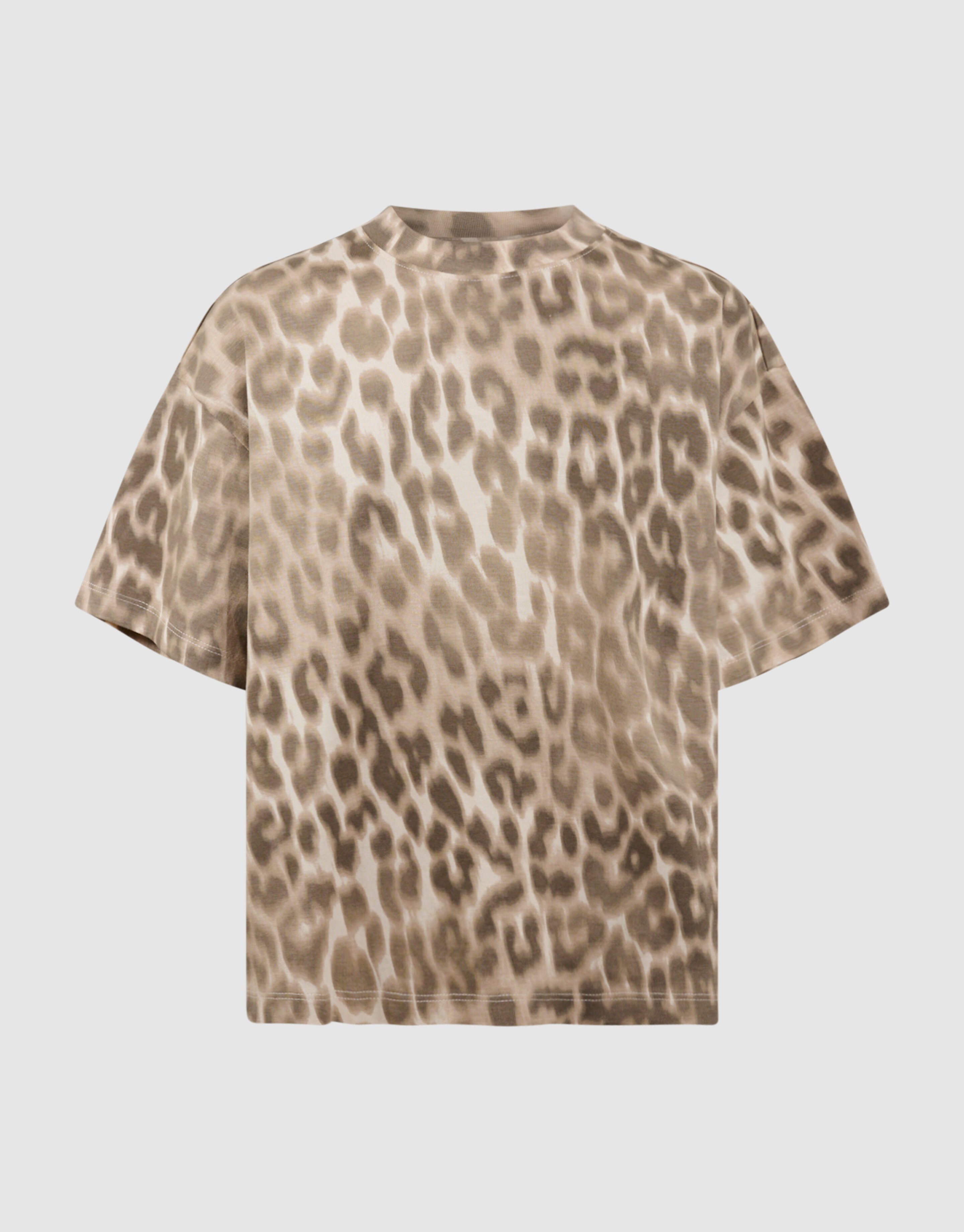 Oversized Leopard T-shirt Lichtbruin SHOEBY GIRLS