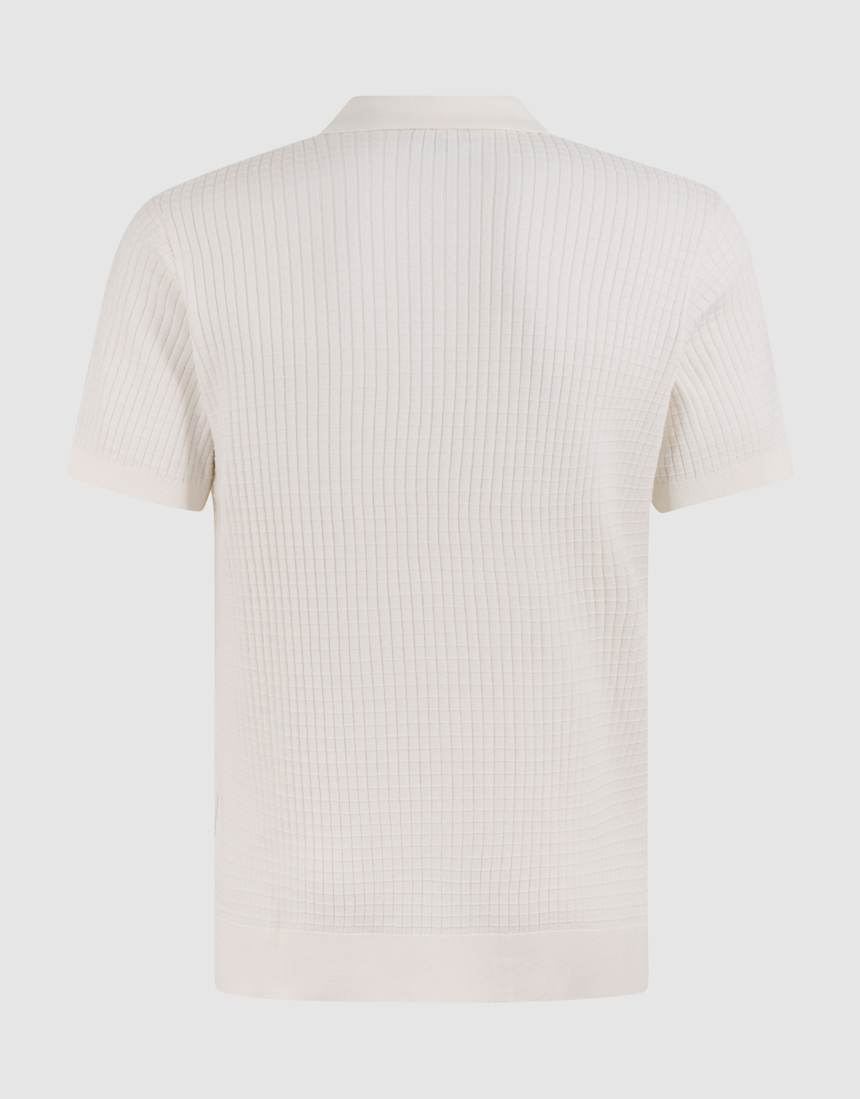 Half Zip Polo Gebroken Wit SHOEBY MEN