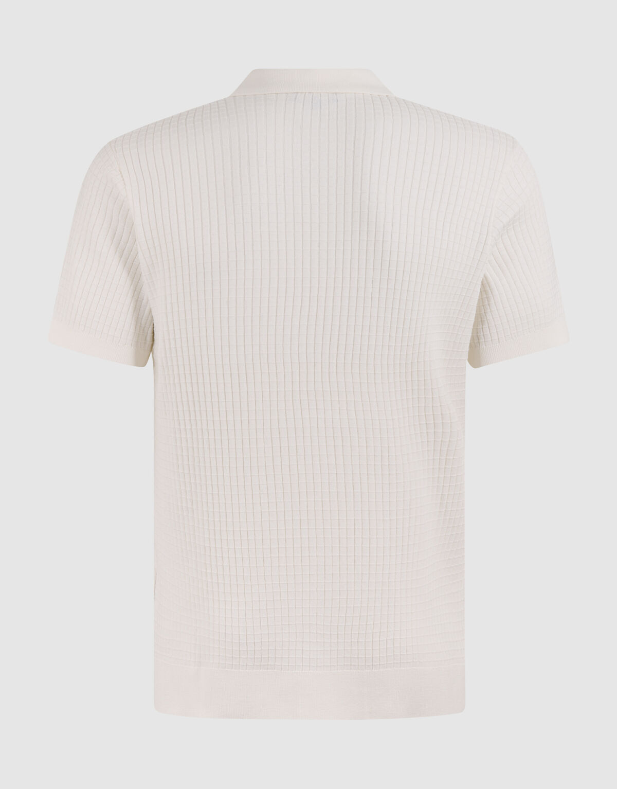Half Zip Polo Gebroken Wit SHOEBY MEN