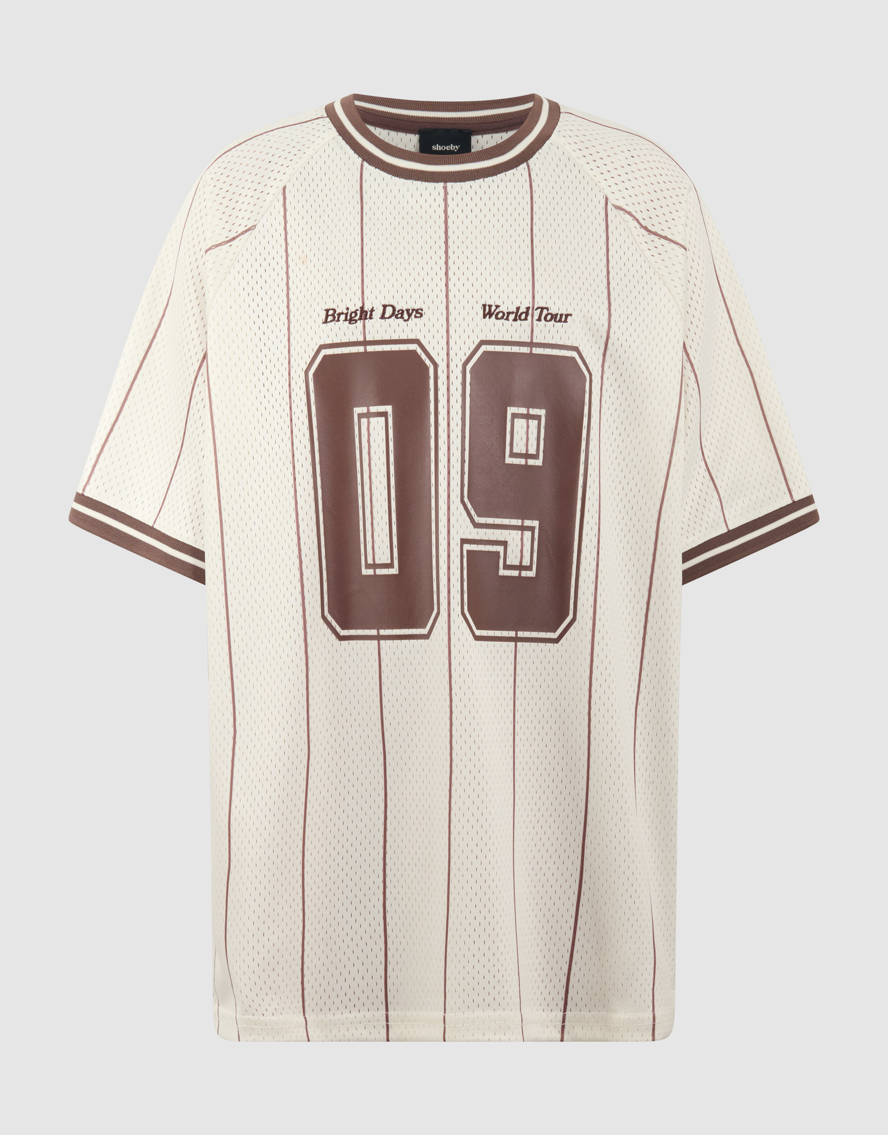 Oversized Sporty T-shirt Gebroken Wit SHOEBY BOYS