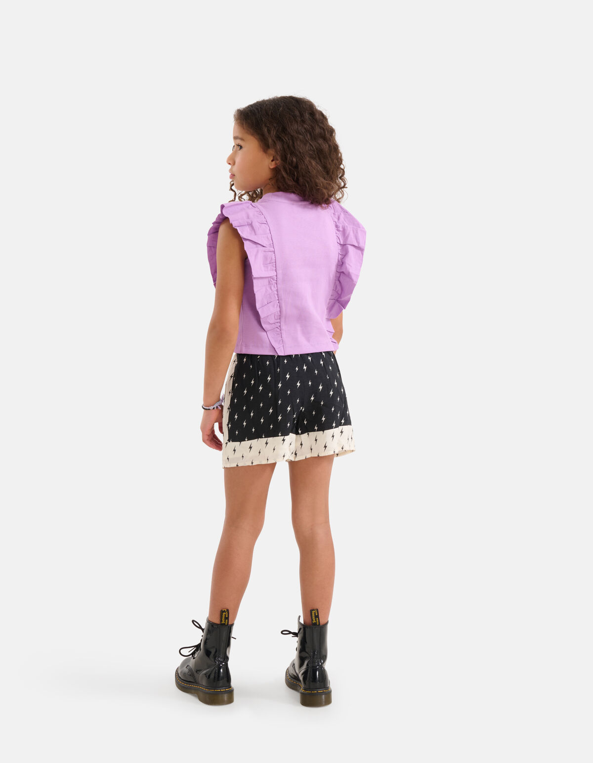 Printed Short Zwart/ Gebroken Wit SHOEBY GIRLS
