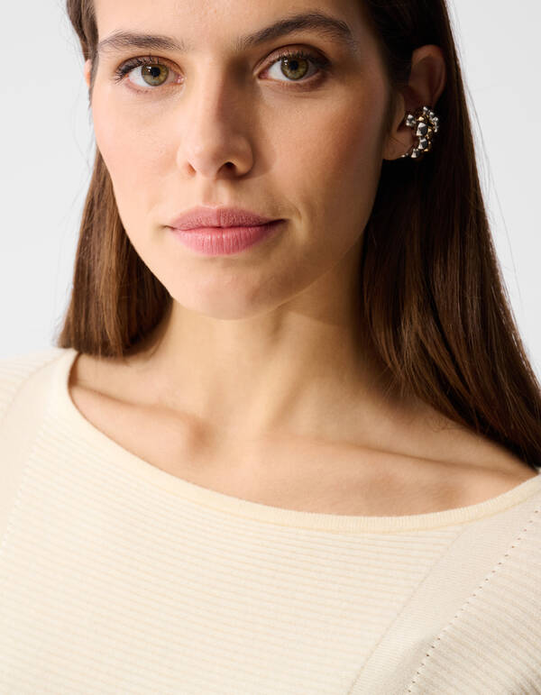 Oversized Trui Gebroken Wit SHOEBY WOMEN