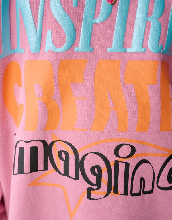 Inspire Artwork Sweater Roze SHOEBY GIRLS