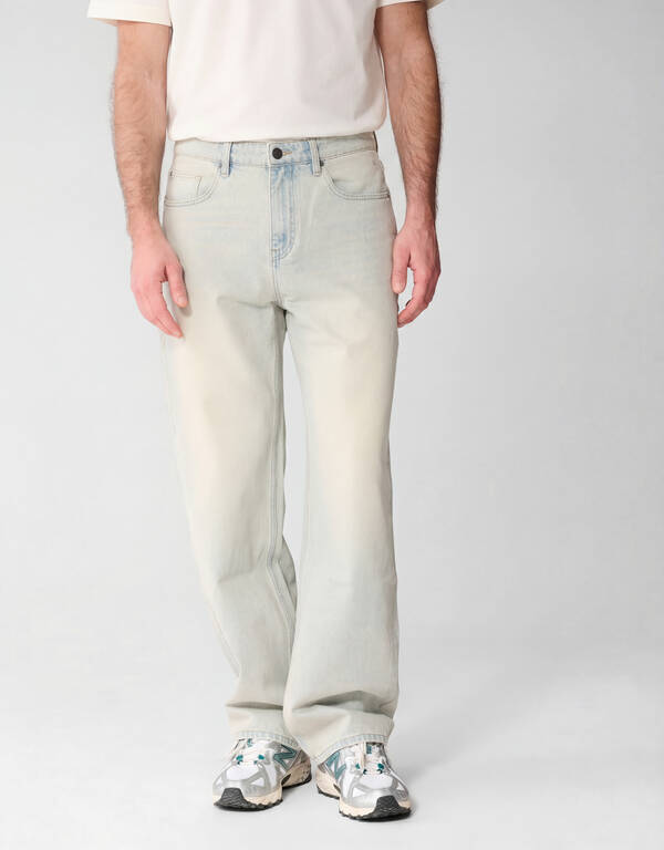 Baggy Fit Jeans Bleached L34 SHOEBY MEN