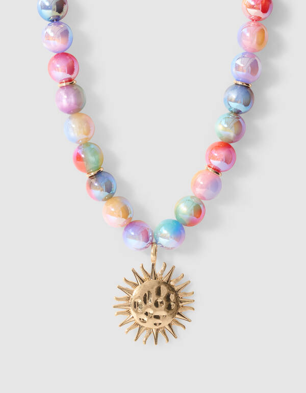 Beaded Sun Ketting Multi SHOEBY ACCESSOIRES