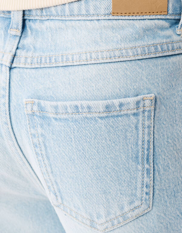 Strass Wide Leg Fit Jeans Bleached SHOEBY GIRLS