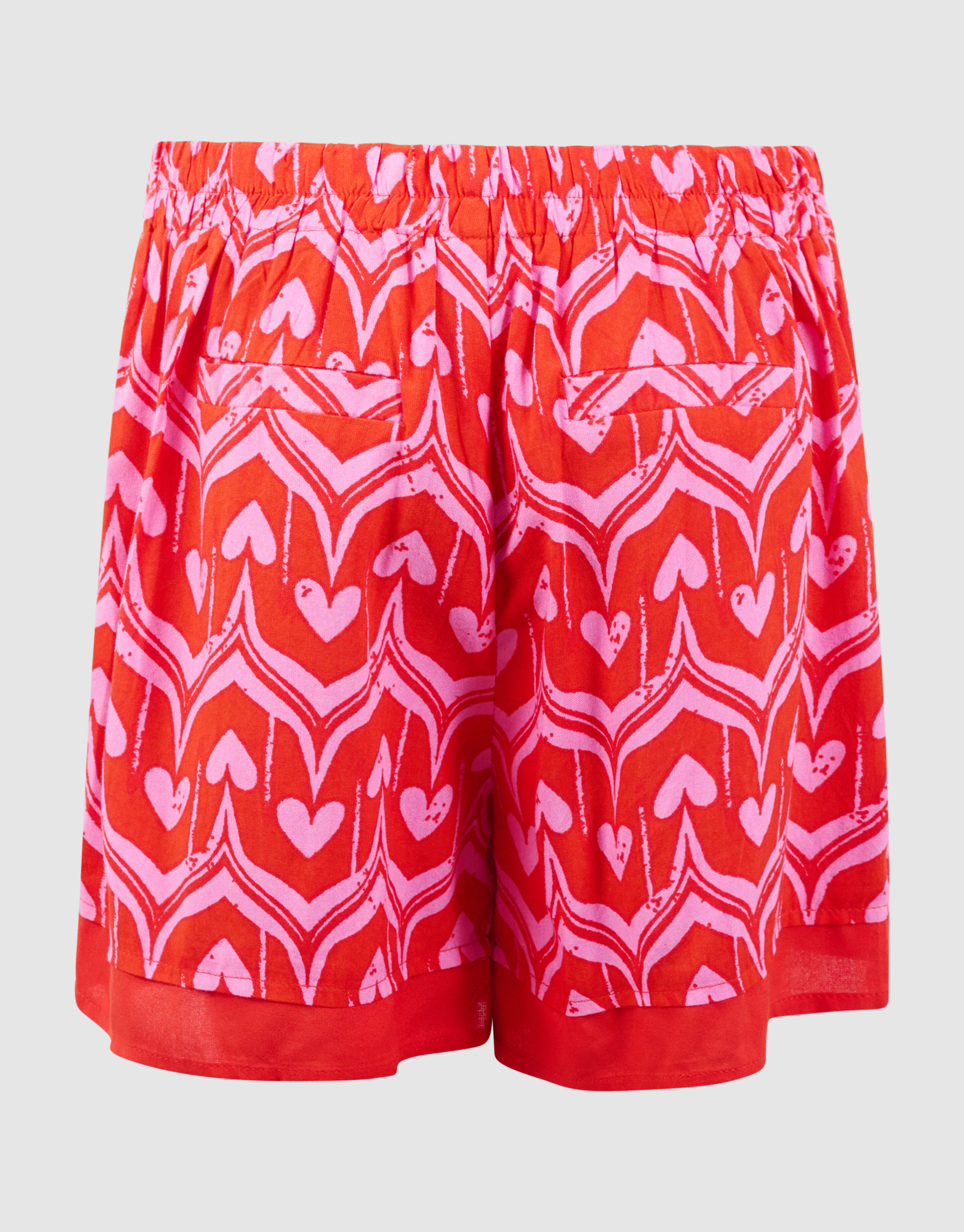 Heart Print Skort Roze/Rood SHOEBY GIRLS