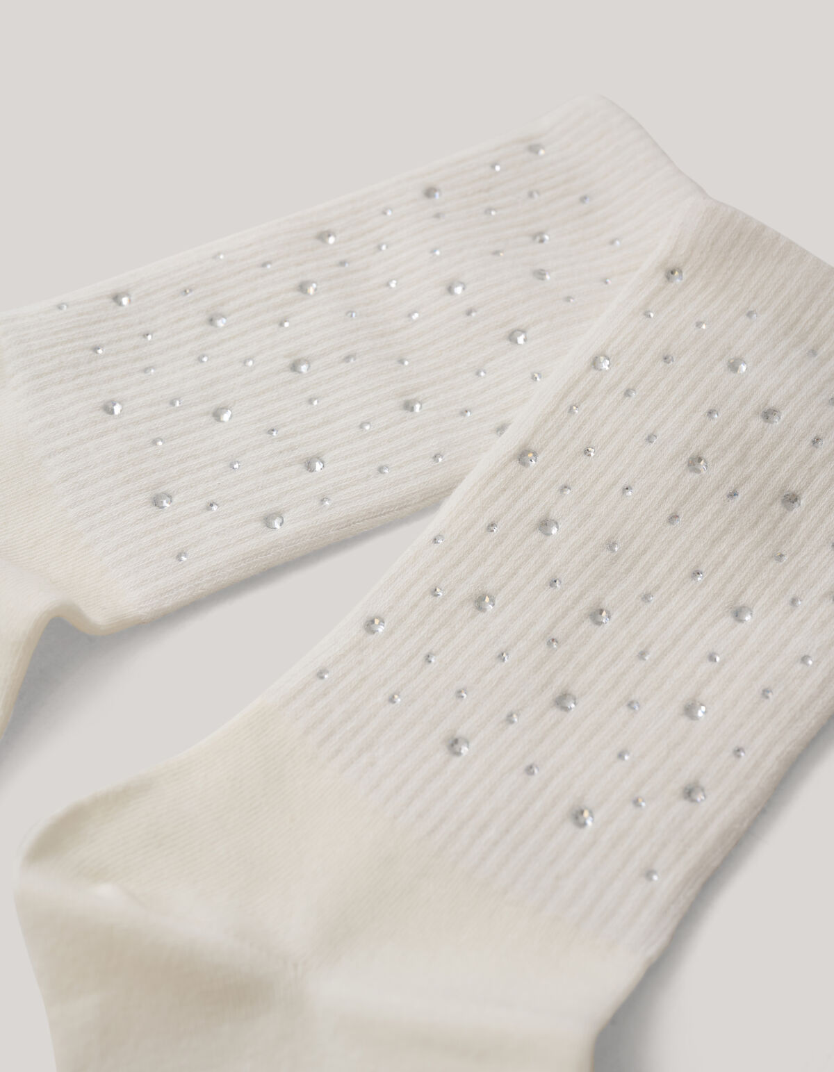 Strass Sokken Gebroken Wit SHOEBY ACCESSOIRES