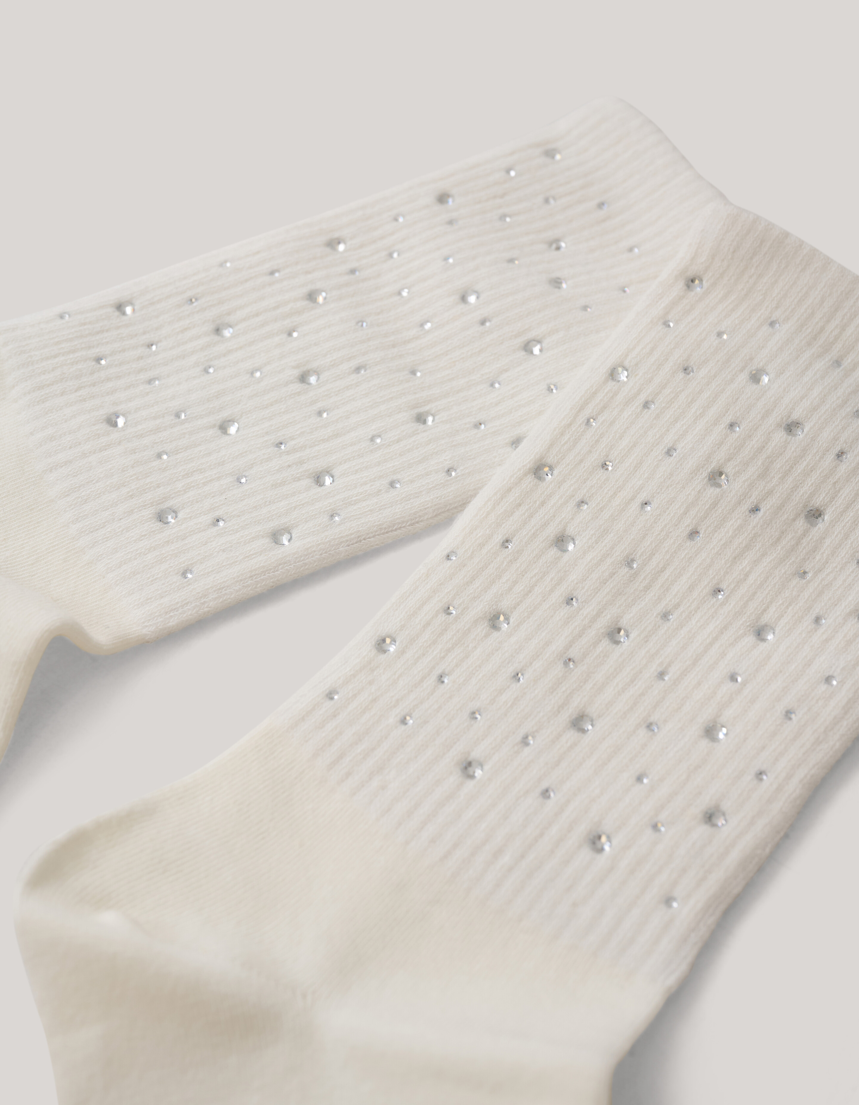 Strass Sokken Gebroken Wit SHOEBY ACCESSOIRES