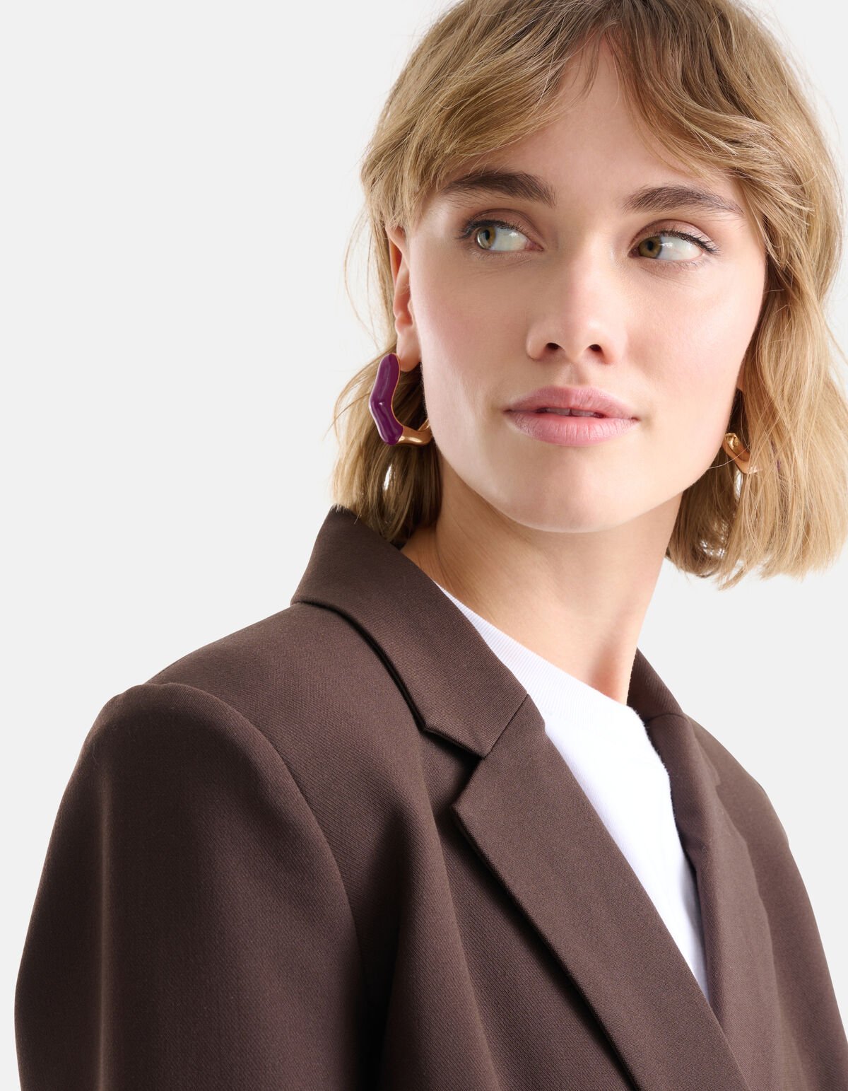 Paarse Hoop Oorbellen SHOEBY ACCESSOIRES